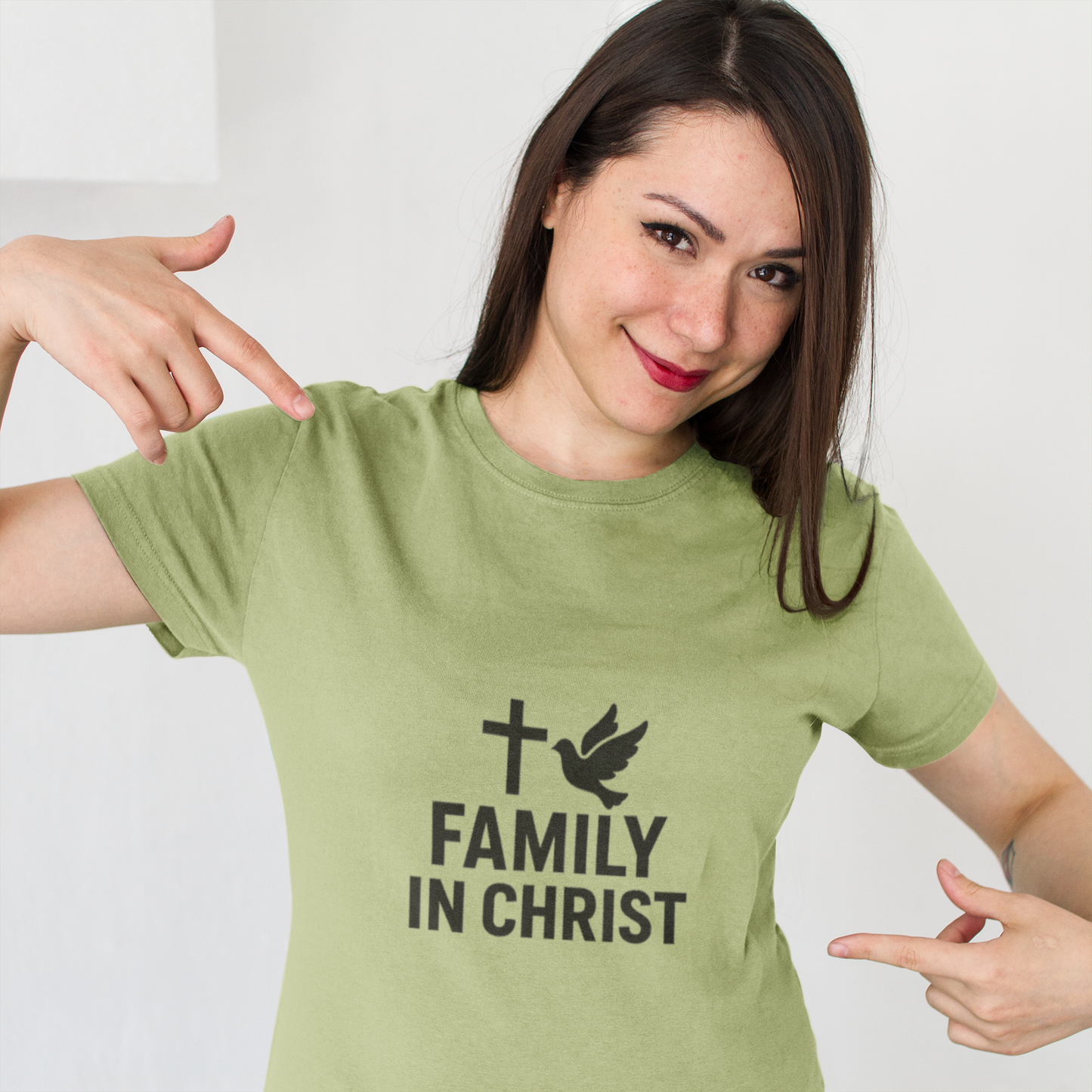 Faith-Inspired Family T-Shirt, Christian Gift, Unisex Tee for Family Events, Church Outfits, Religious Apparel