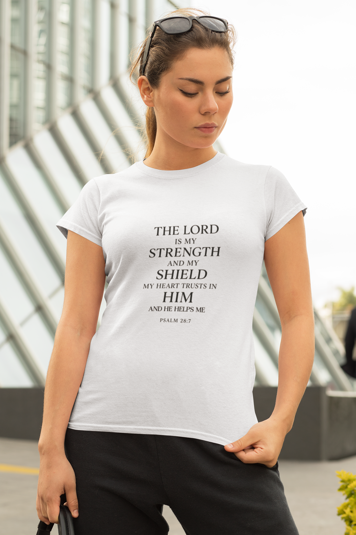 Faith-Inspired Unisex Heavy Cotton Tee - "The Lord is My Strength"