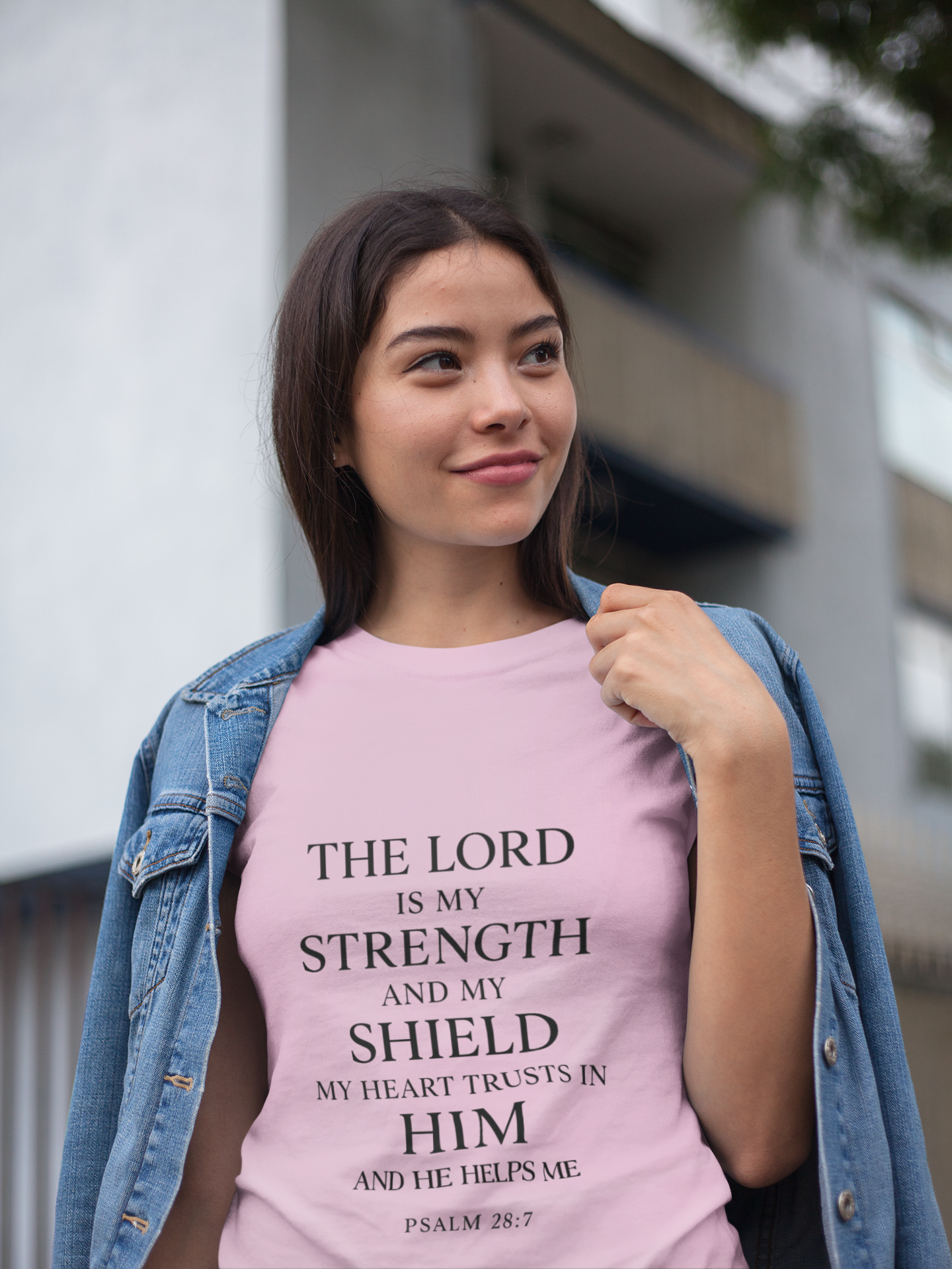Faith-Inspired Unisex Heavy Cotton Tee - "The Lord is My Strength"