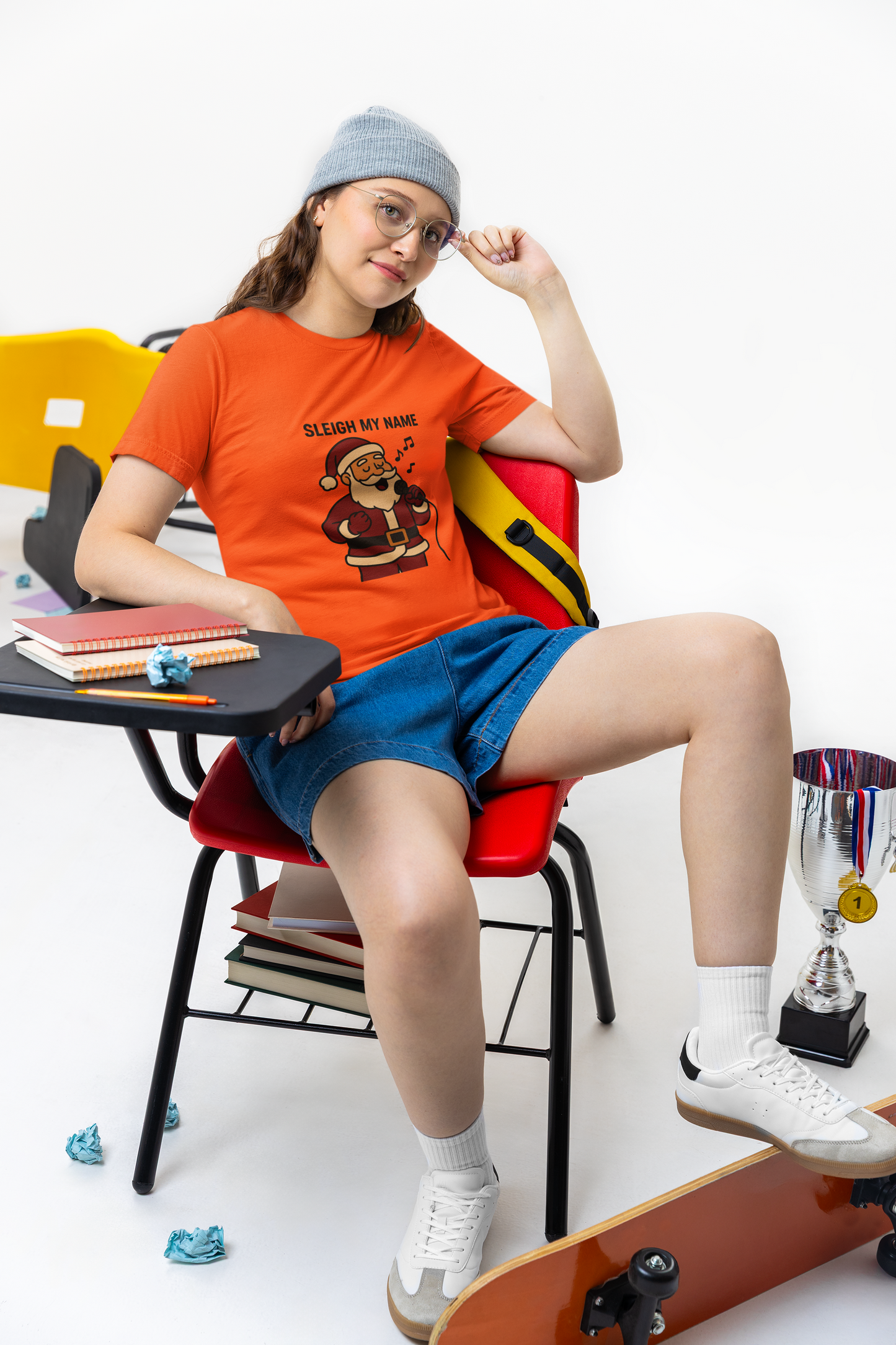 Santa Sleigh My Name Unisex T-Shirt