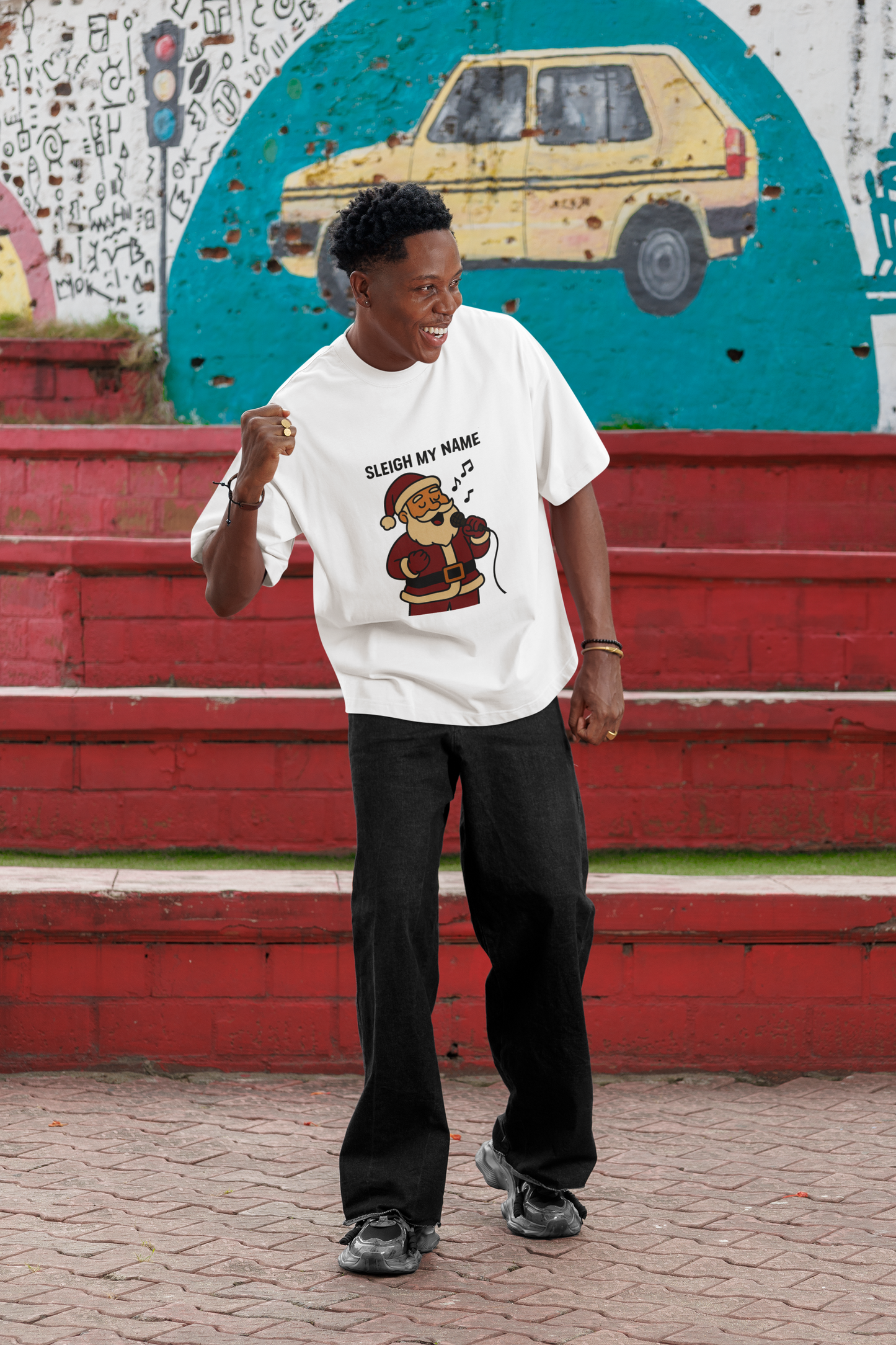 Santa Sleigh My Name Unisex T-Shirt