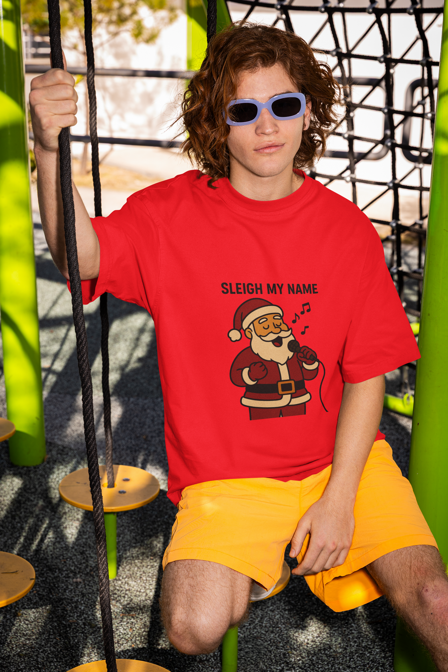 Santa Sleigh My Name Unisex T-Shirt