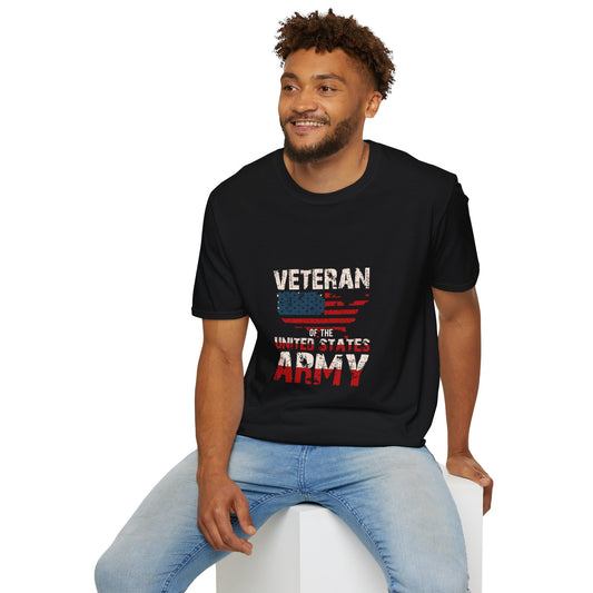 Patriotic Veteran T-Shirt for Proud Army Supporters, Military Appreciation Gift, Unisex Softstyle Tee, Memorial Day, Fourth of July, [...]