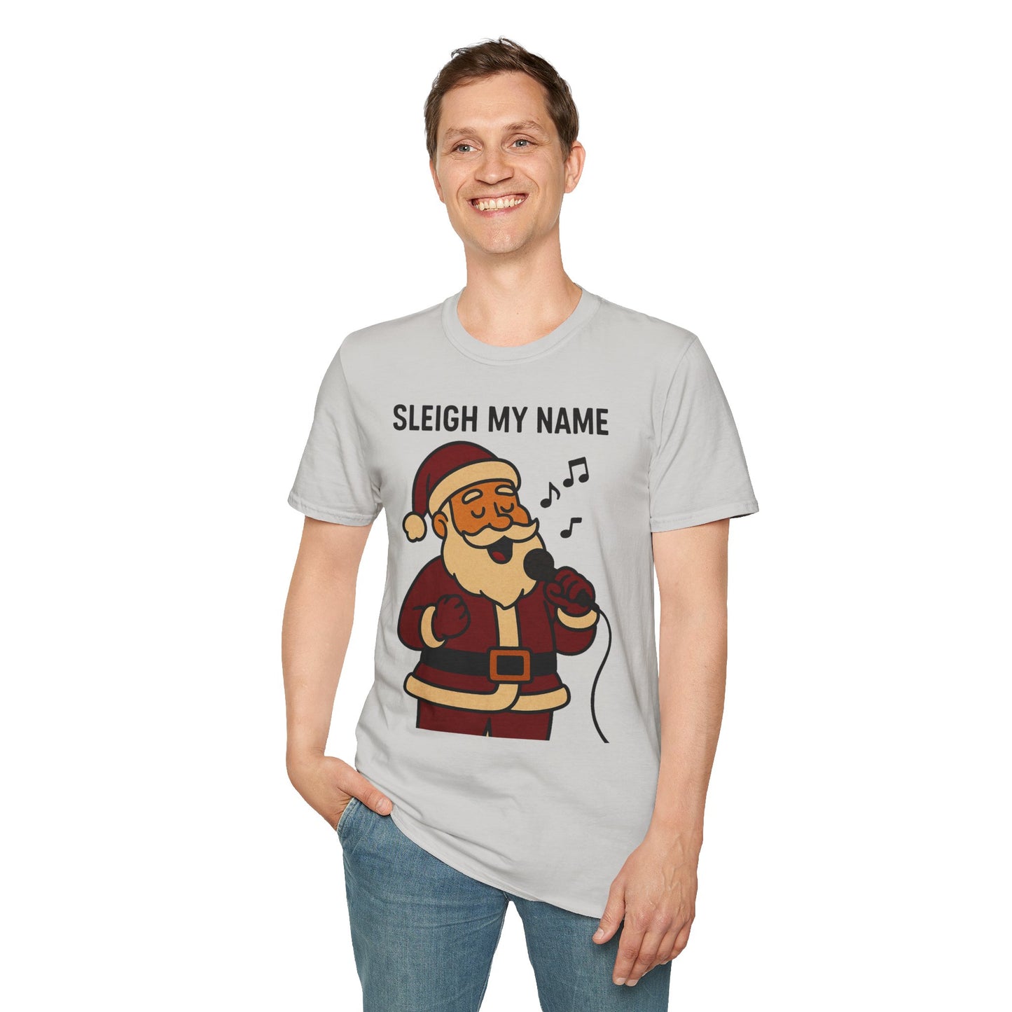 Santa Sleigh My Name Unisex T-Shirt