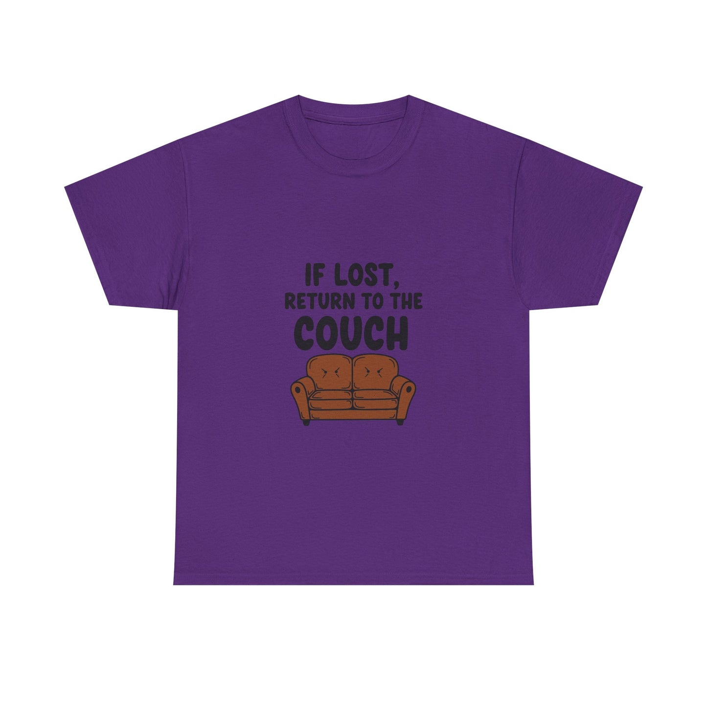 Funny Couch Tee, Unisex Heavy Cotton Tee, Comfort Shirt for Homebodies, Perfect Gift for Couch Lovers, Casual Wear, Quirky Shirt
