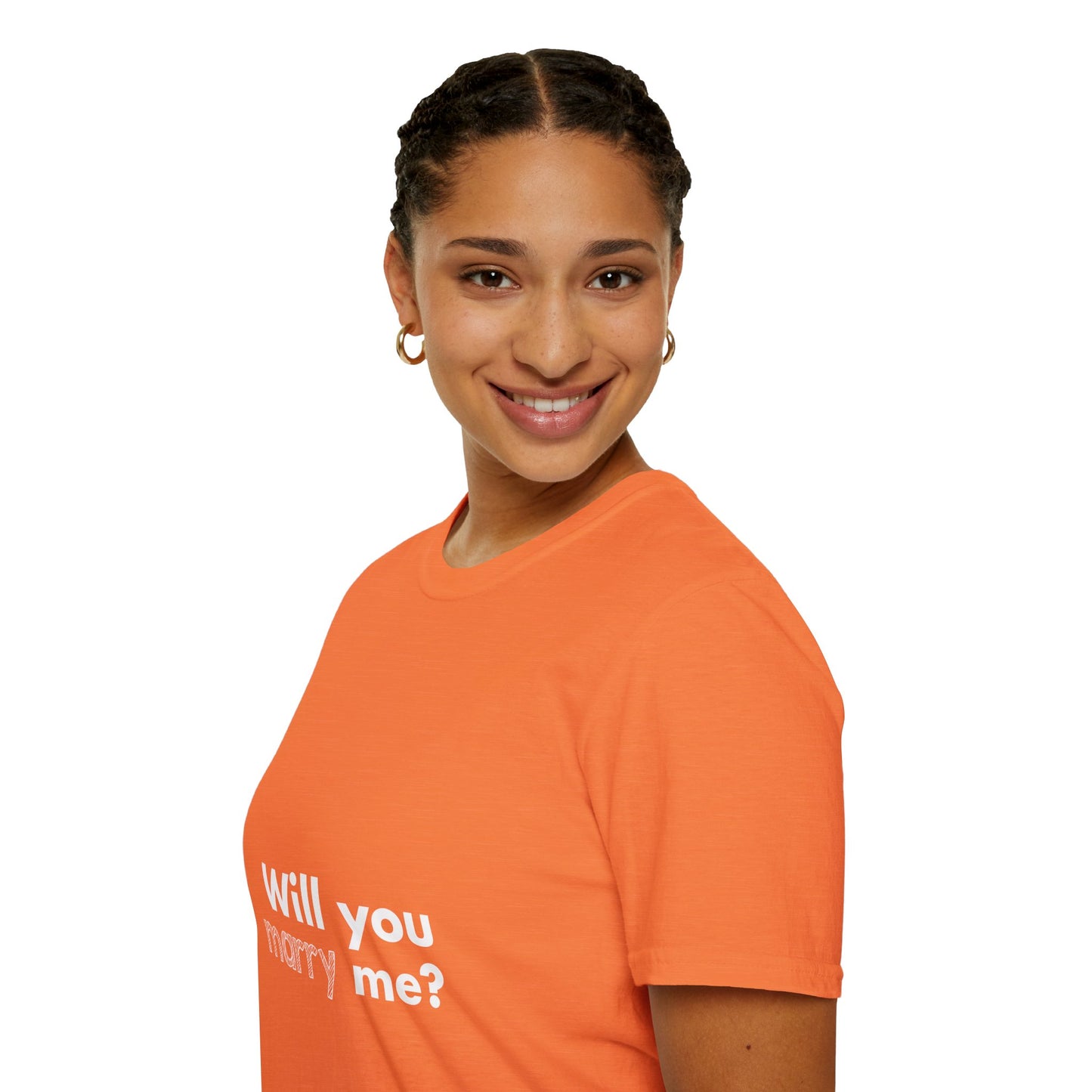 Will you marry me? Unisex Softstyle T-Shirt - Cozy Everyday Tee for Men and Women, Great for Casual Outings, Gifts, Birthdays, and Relaxed Events