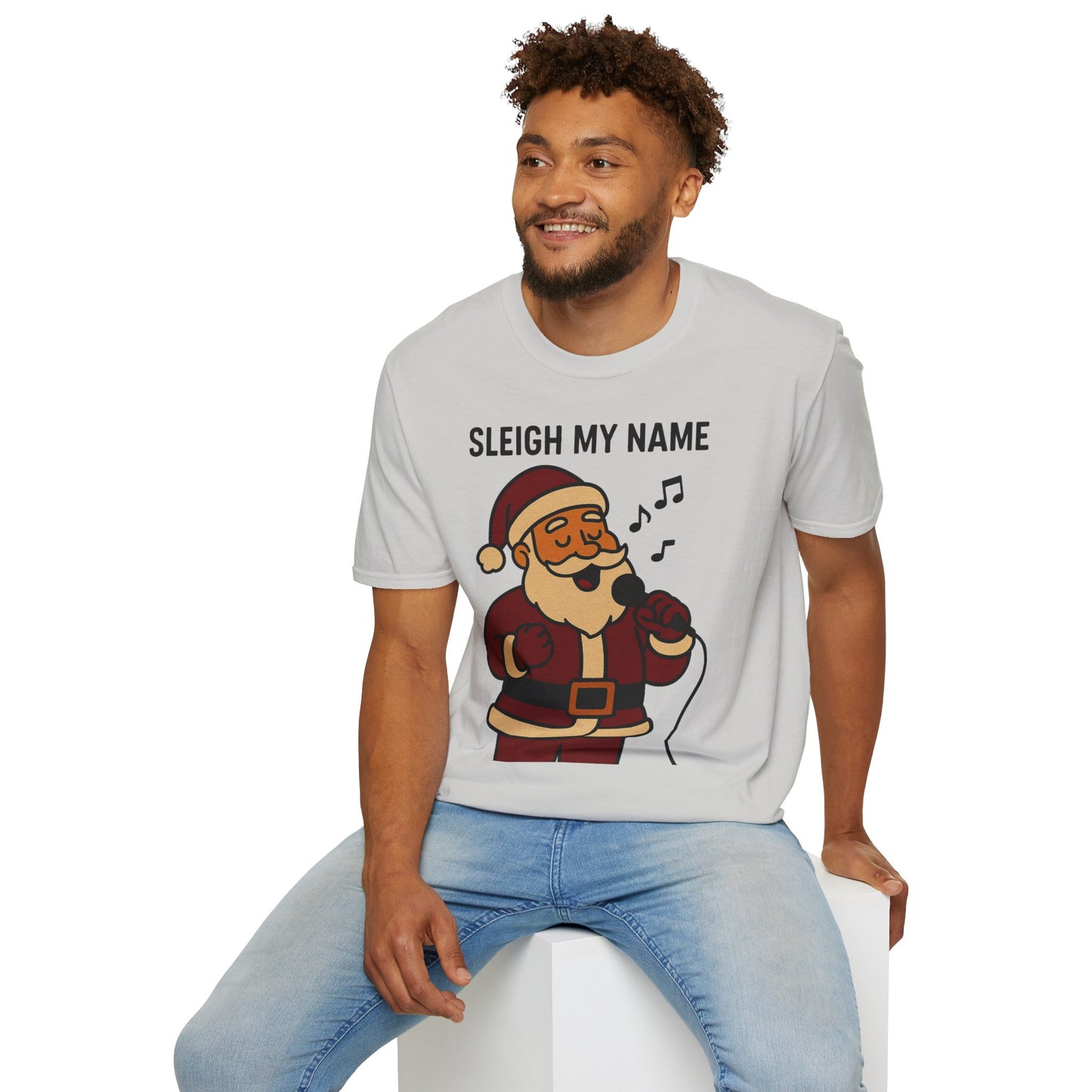 Santa Sleigh My Name Unisex T-Shirt