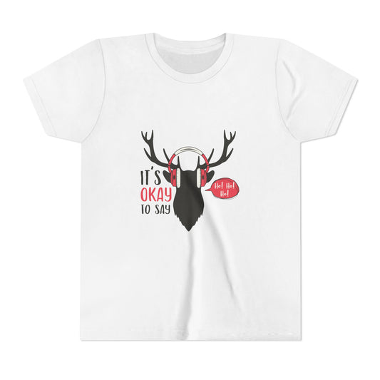 Youth Tee with Antlers Design - Fun and Trendy, Perfect for Outdoor Adventures, Birthdays, Nature Lovers, Gifts, Casual Wear
