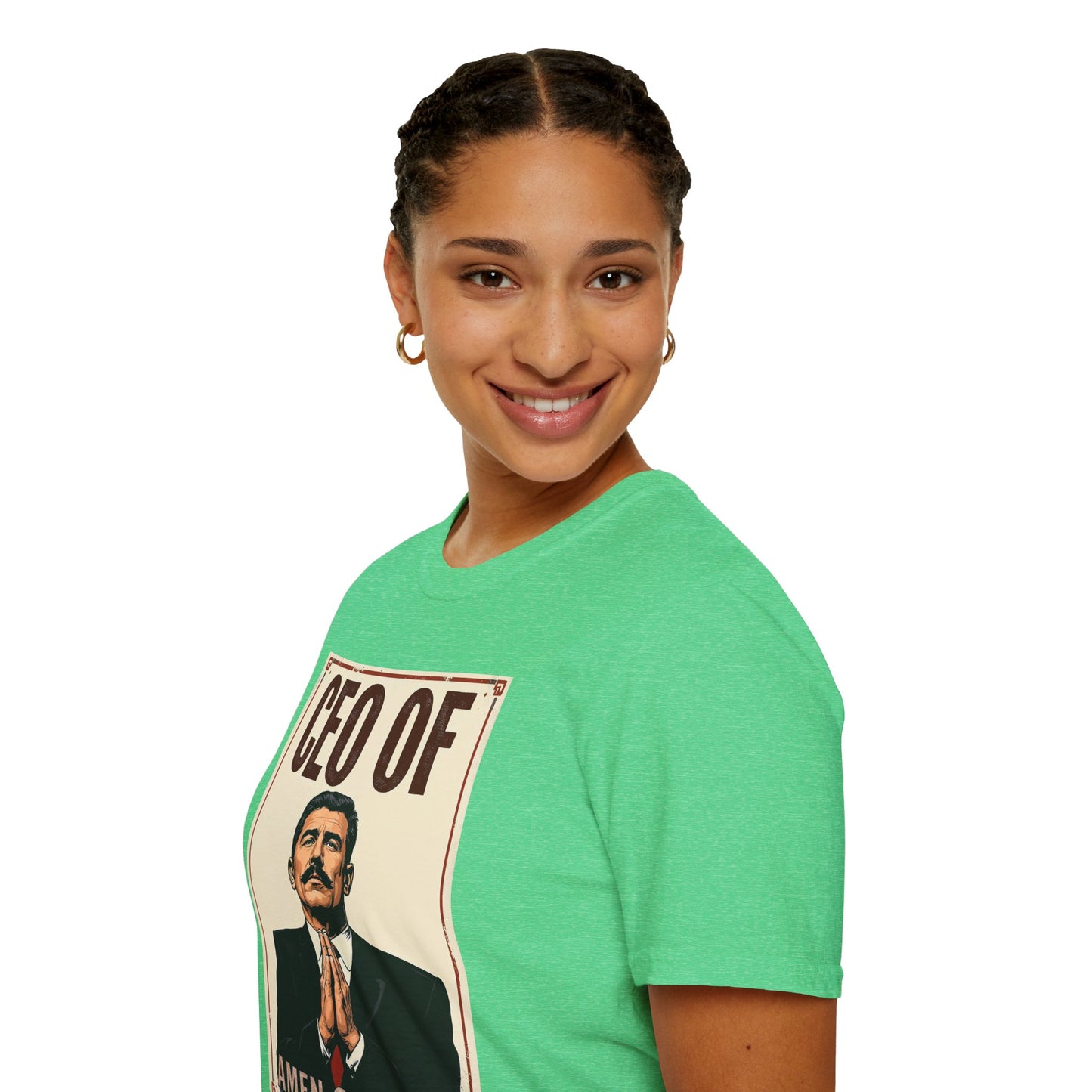 CEO of Amen Corner Unisex T-Shirt, Funny Gift for Men, Graphic Tee, Casual Wear, Unique Humor Shirt