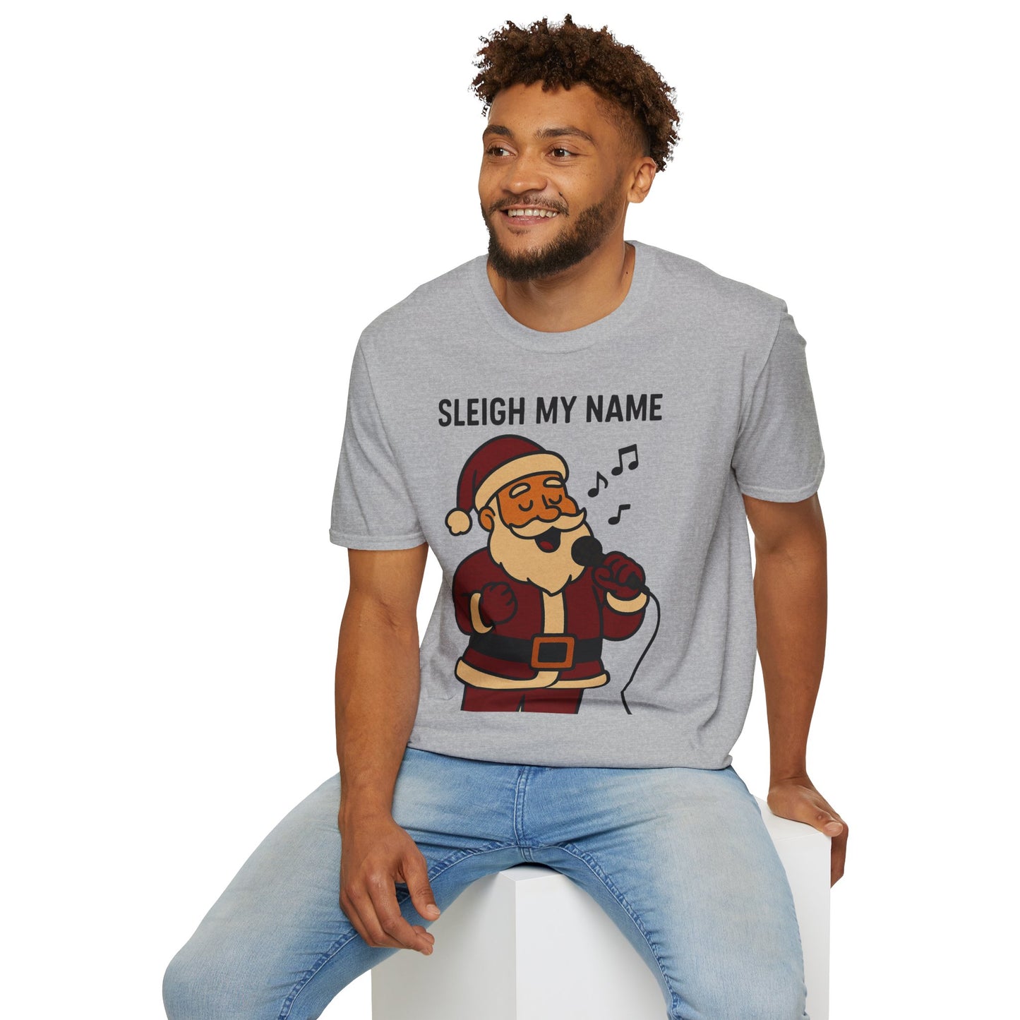 Santa Sleigh My Name Unisex T-Shirt