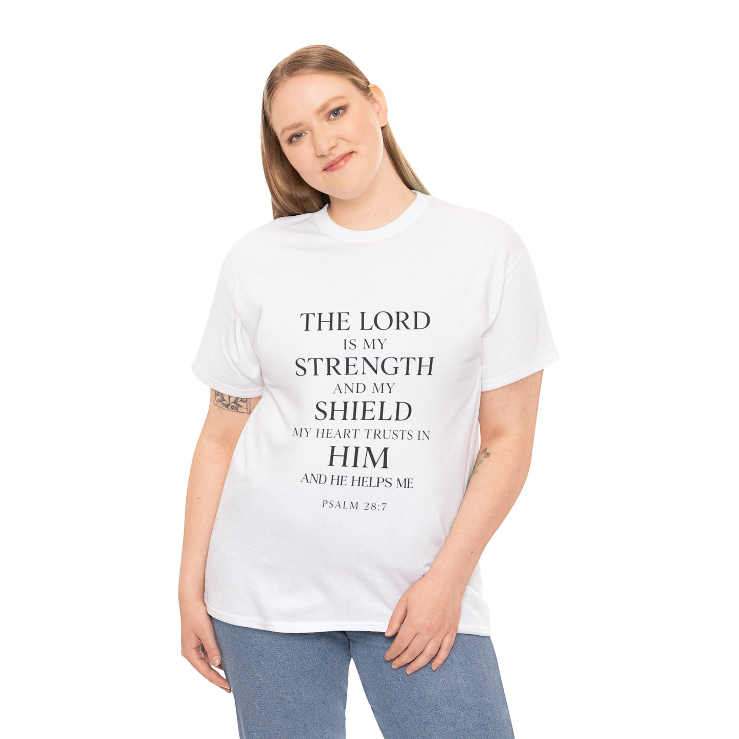 Inspirational Christian Unisex Heavy Cotton Tee | Faith Shirt, Bible Verse Tee, Spiritual Apparel, Everyday Wear, Gift for Believers