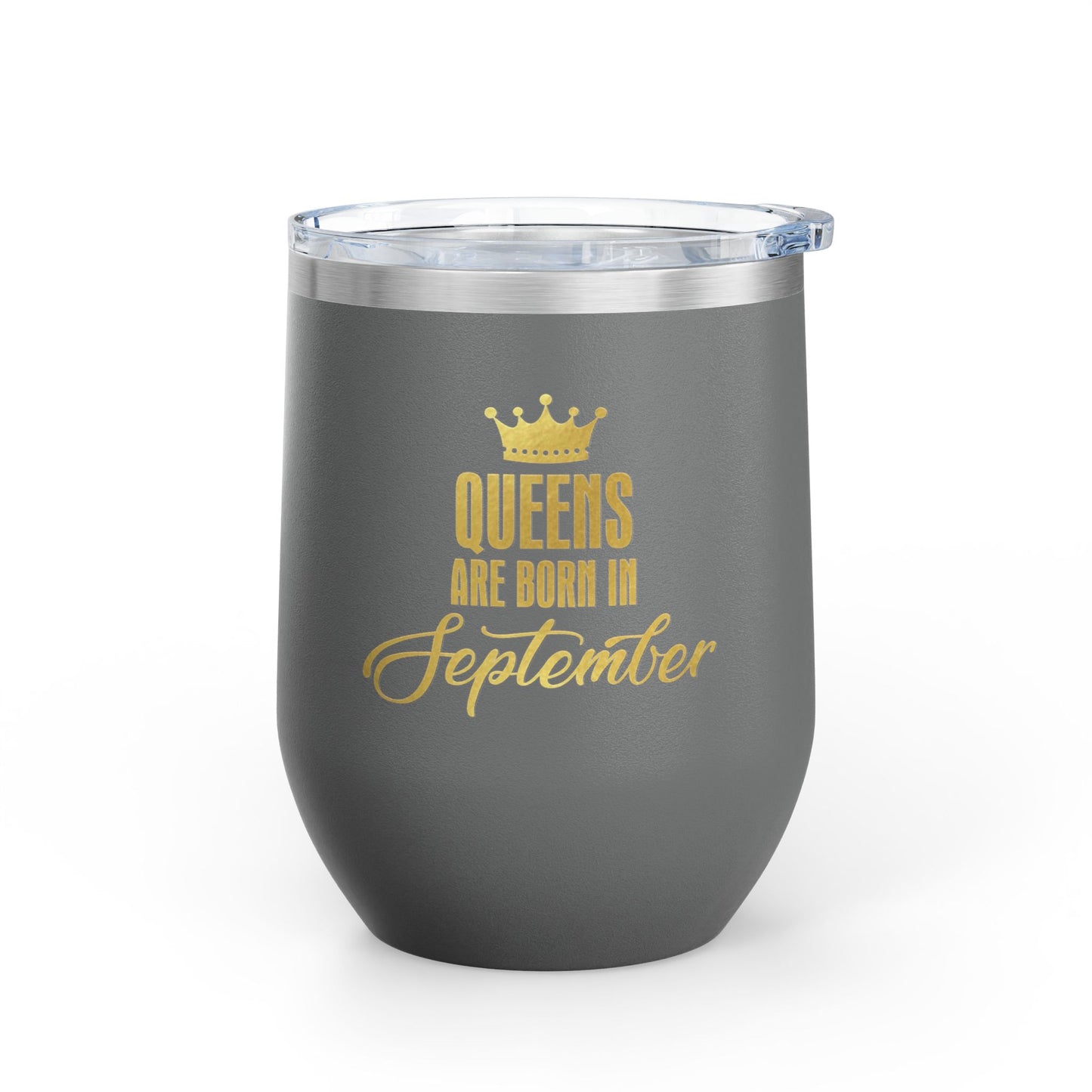 September Queens Wine Tumbler, 12oz | Birthday Gift for Her | Insulated Drinkware | Bachelorette Party Favor | Wine Lover Gift | [...]