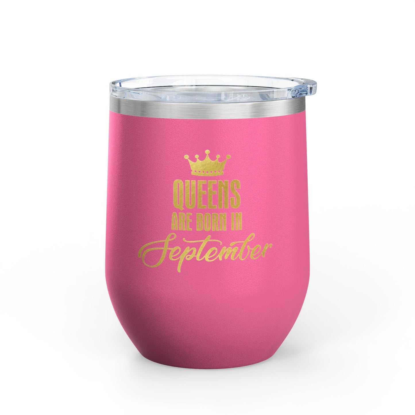 September Queens Wine Tumbler, 12oz | Birthday Gift for Her | Insulated Drinkware | Bachelorette Party Favor | Wine Lover Gift | [...]