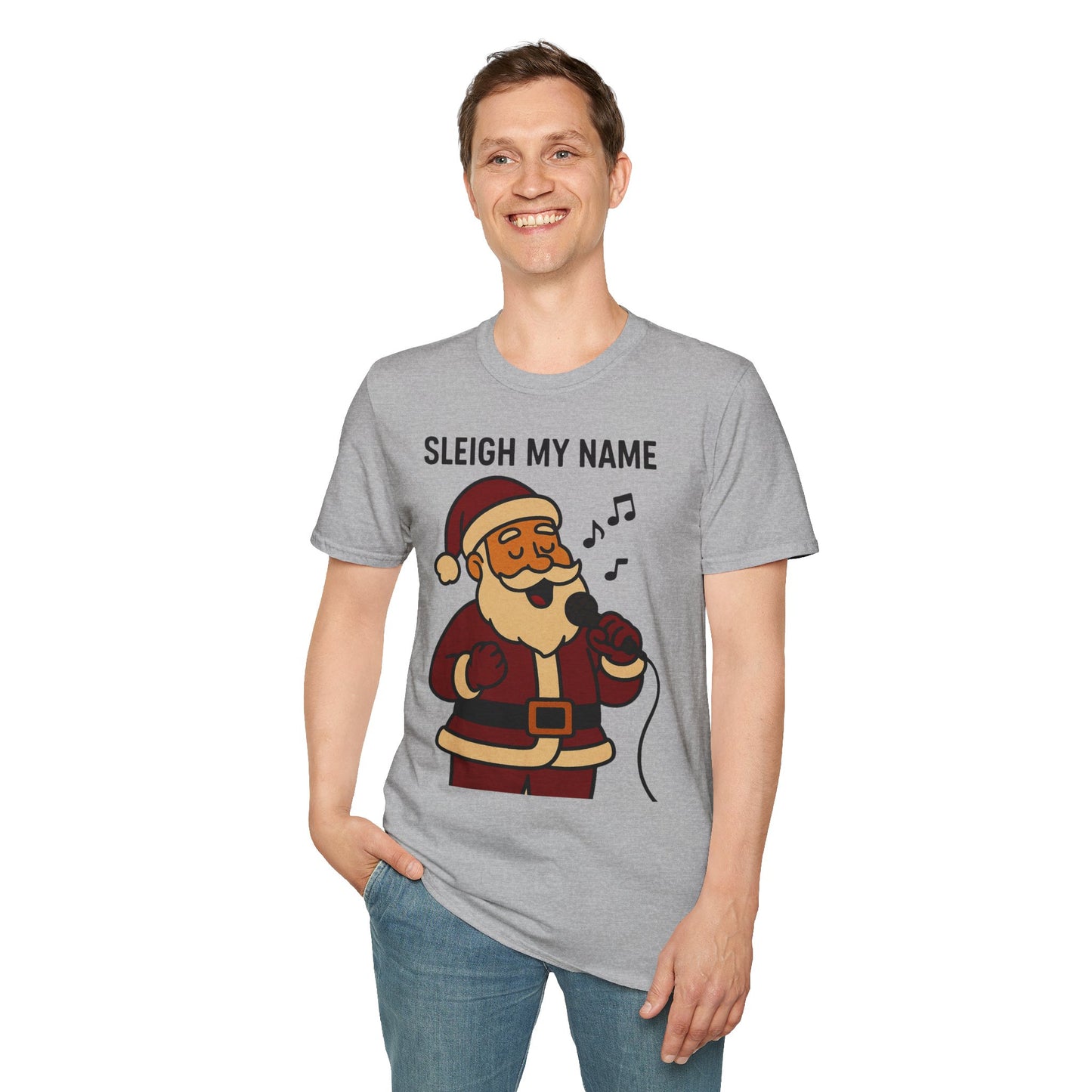 Santa Sleigh My Name Unisex T-Shirt