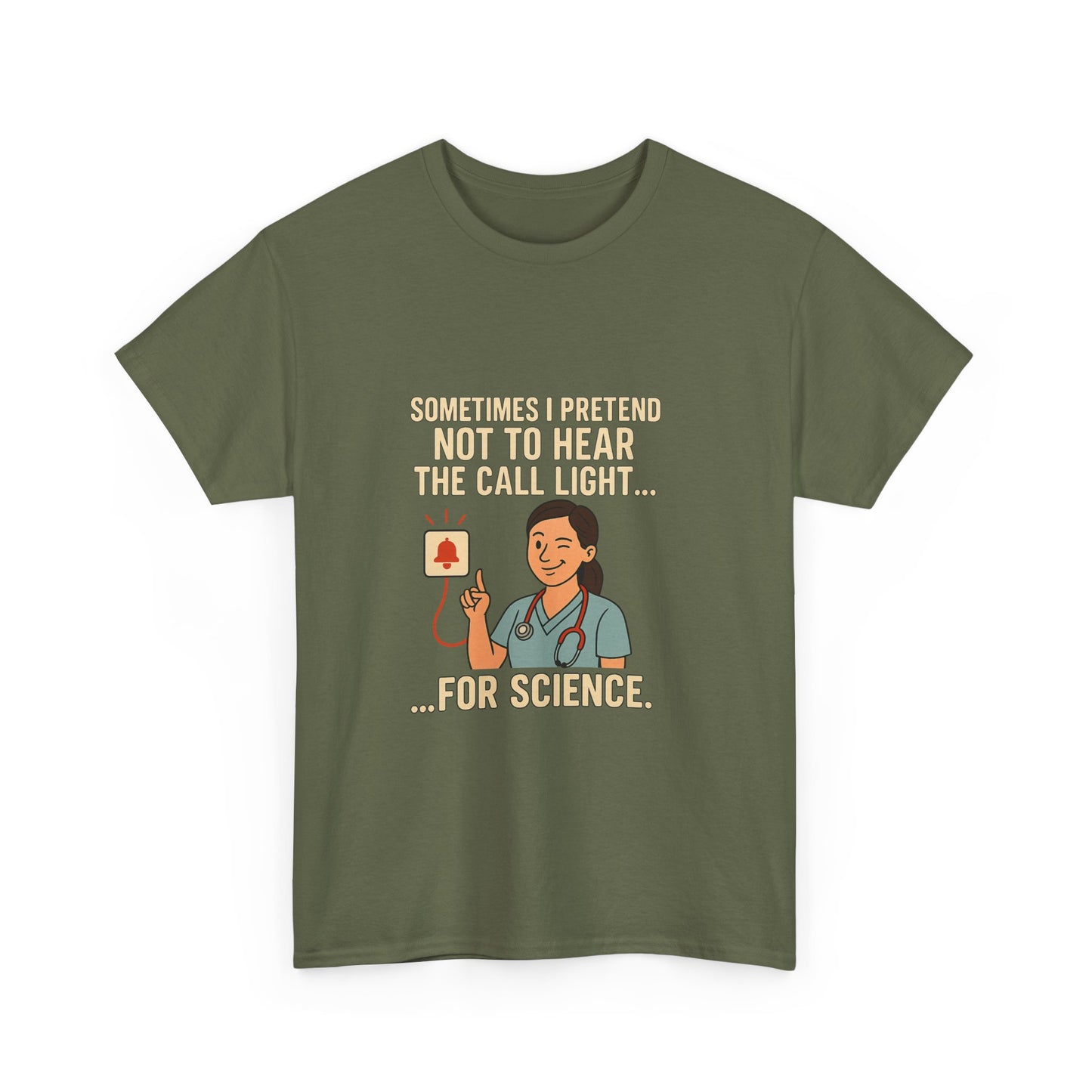 Funny Science Nurse Tee, Unisex Heavy Cotton Tee for Healthcare Workers, Gift for Nurses, Medical Humor Shirt, Nurses Week Apparel