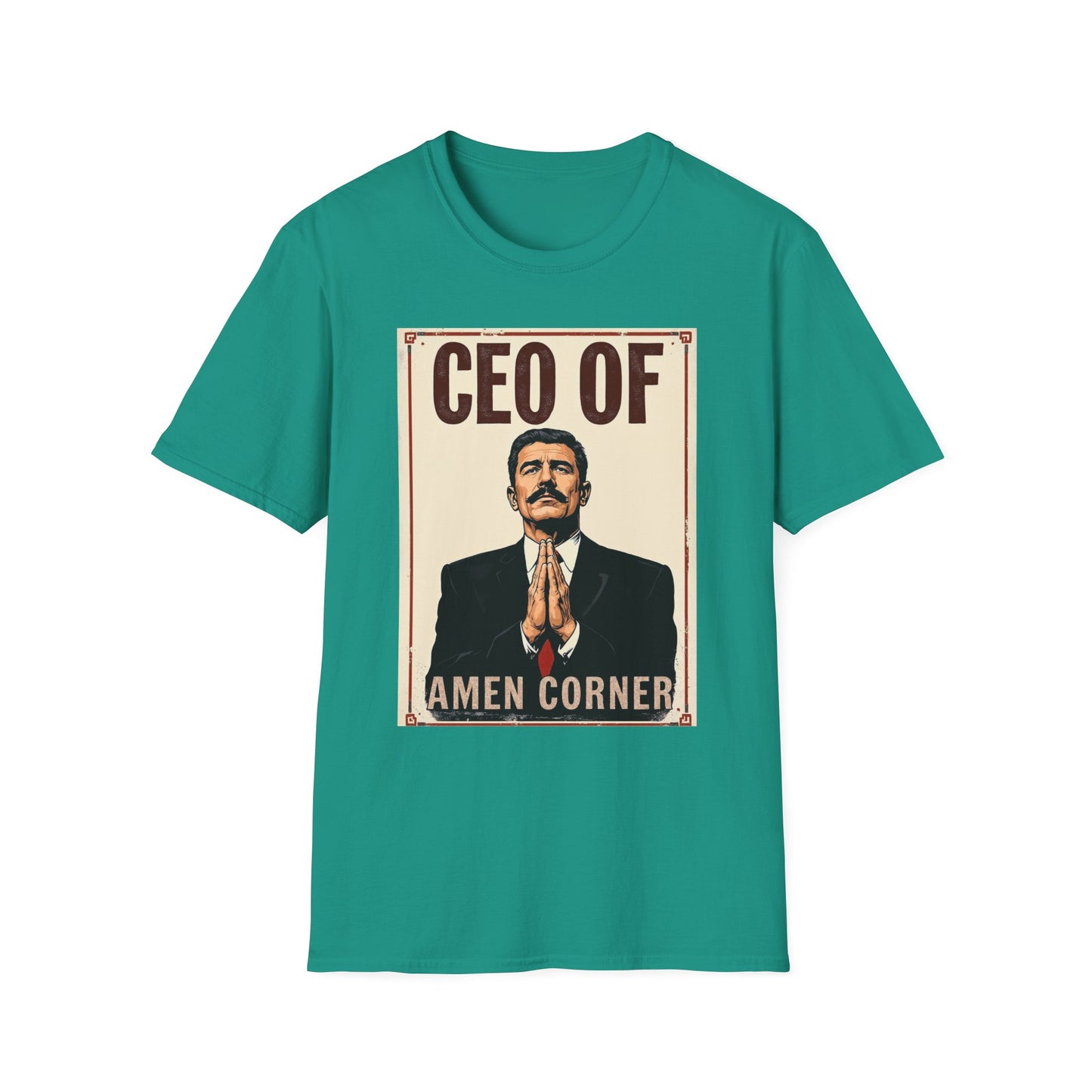 CEO of Amen Corner Unisex T-Shirt, Funny Gift for Men, Graphic Tee, Casual Wear, Unique Humor Shirt