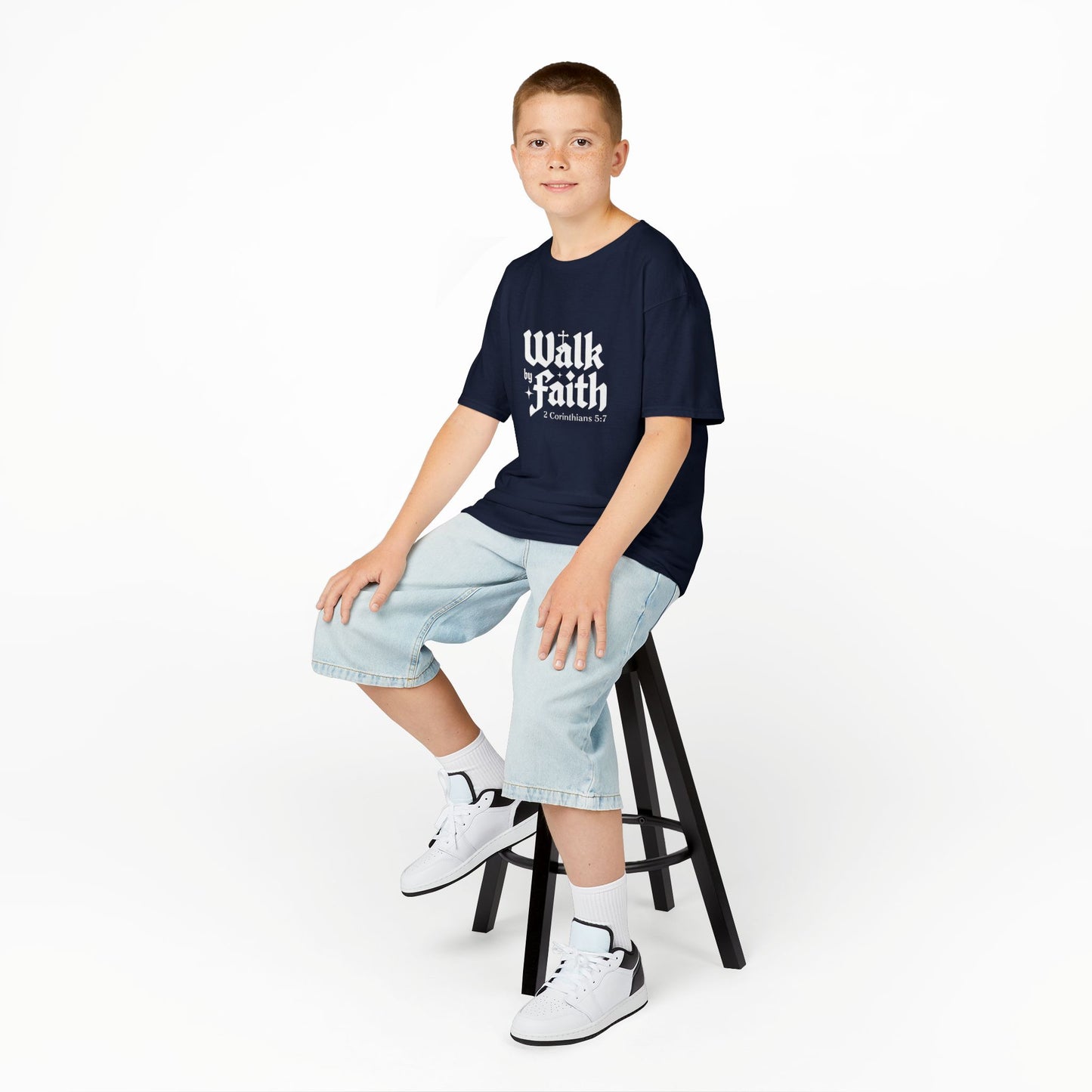 Kids Faith-Inspired Tee, Inspirational Kids Shirt, Religious T-Shirt for Kids, Christian Youth Apparel, Biblical Quote Tee