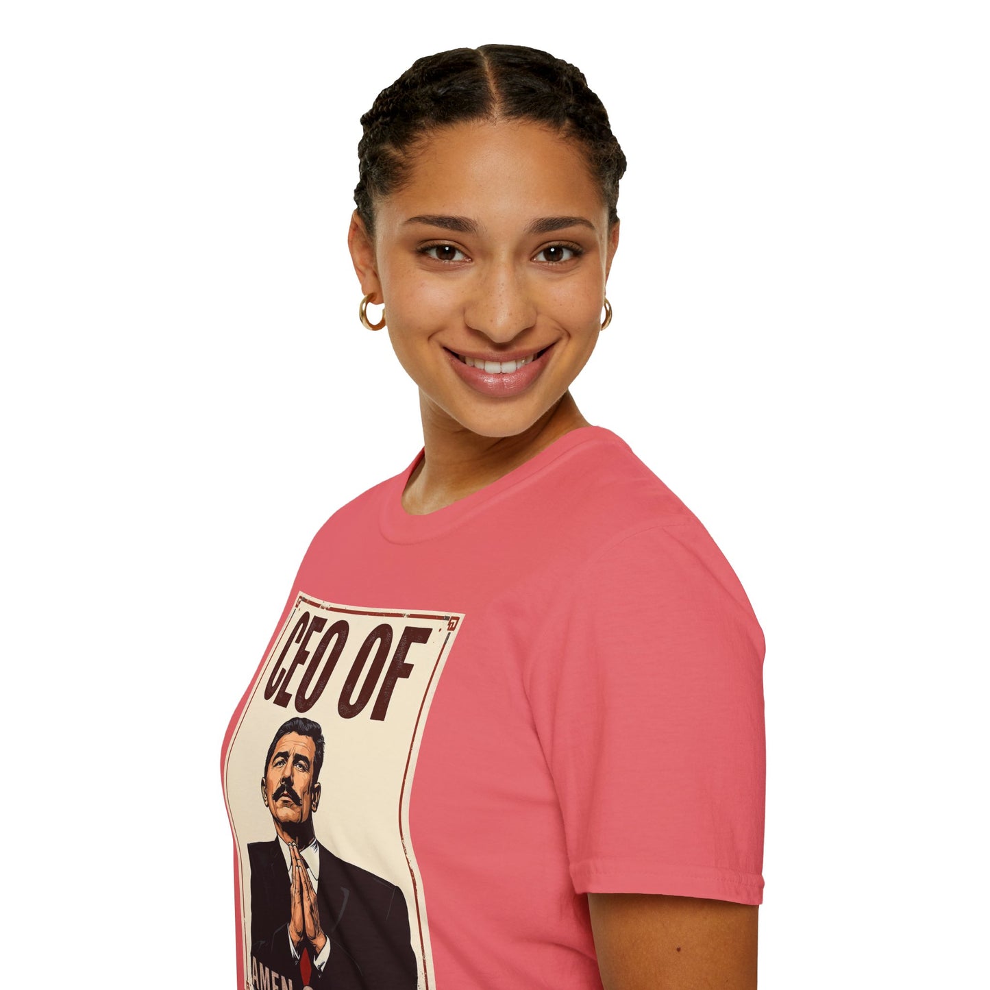 CEO of Amen Corner Unisex T-Shirt, Funny Gift for Men, Graphic Tee, Casual Wear, Unique Humor Shirt