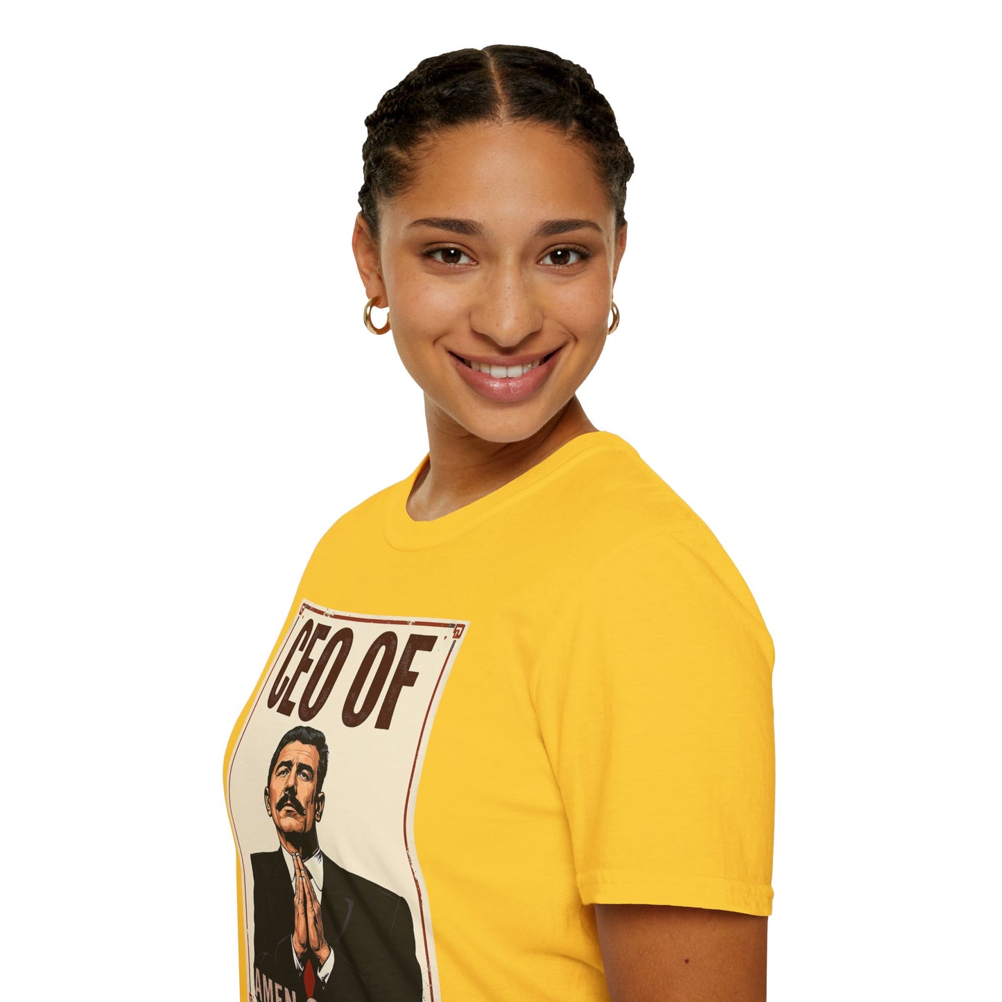 CEO of Amen Corner Unisex T-Shirt, Funny Gift for Men, Graphic Tee, Casual Wear, Unique Humor Shirt