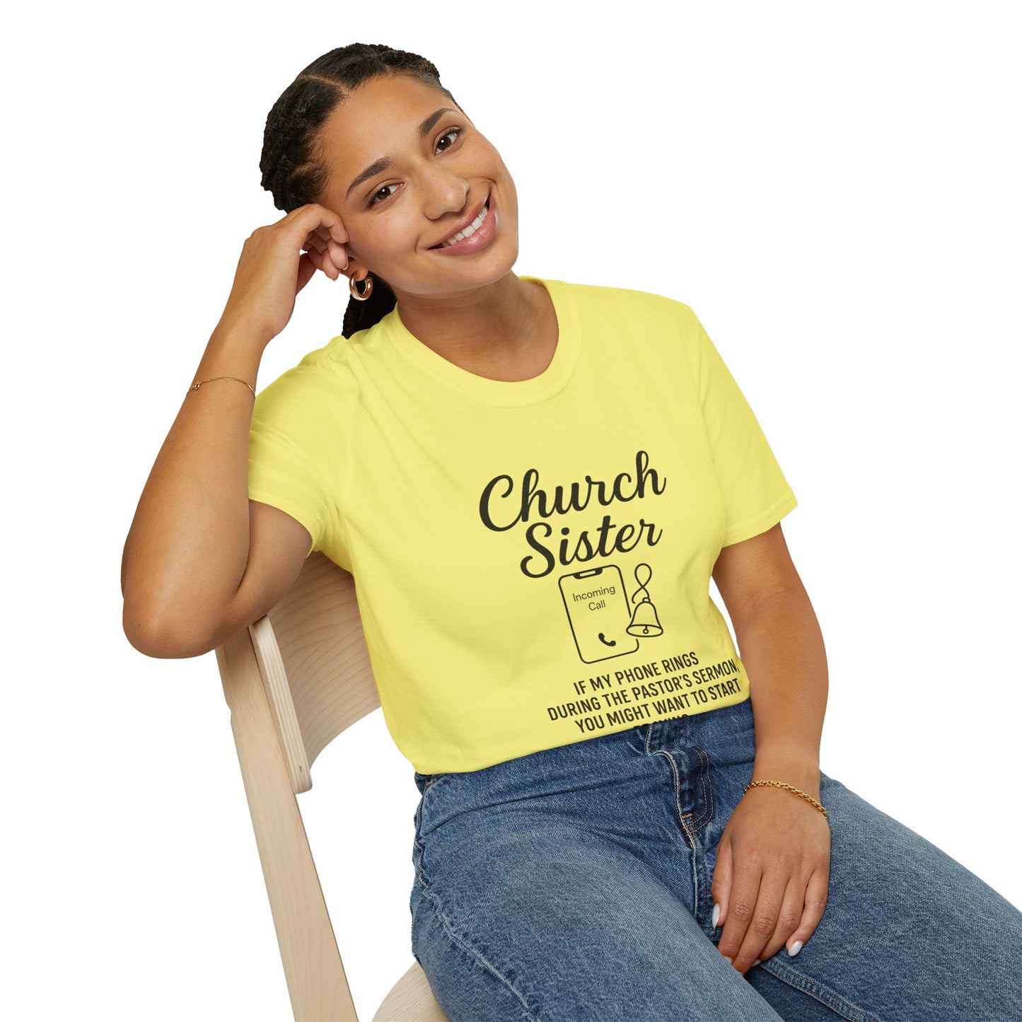 Church Sister T-Shirt | Funny Christian Tee, Church Apparel, Gifts for Churchgoers, Unisex T-Shirt, Religious Humor Shirt