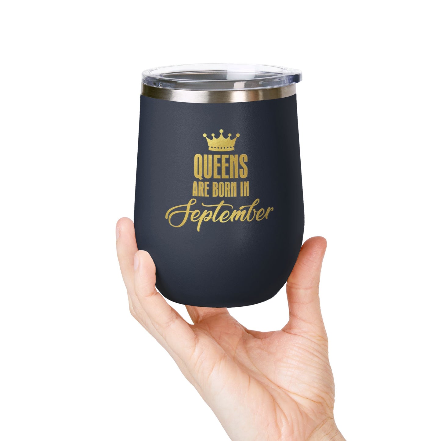 September Queens Wine Tumbler, 12oz | Birthday Gift for Her | Insulated Drinkware | Bachelorette Party Favor | Wine Lover Gift | [...]