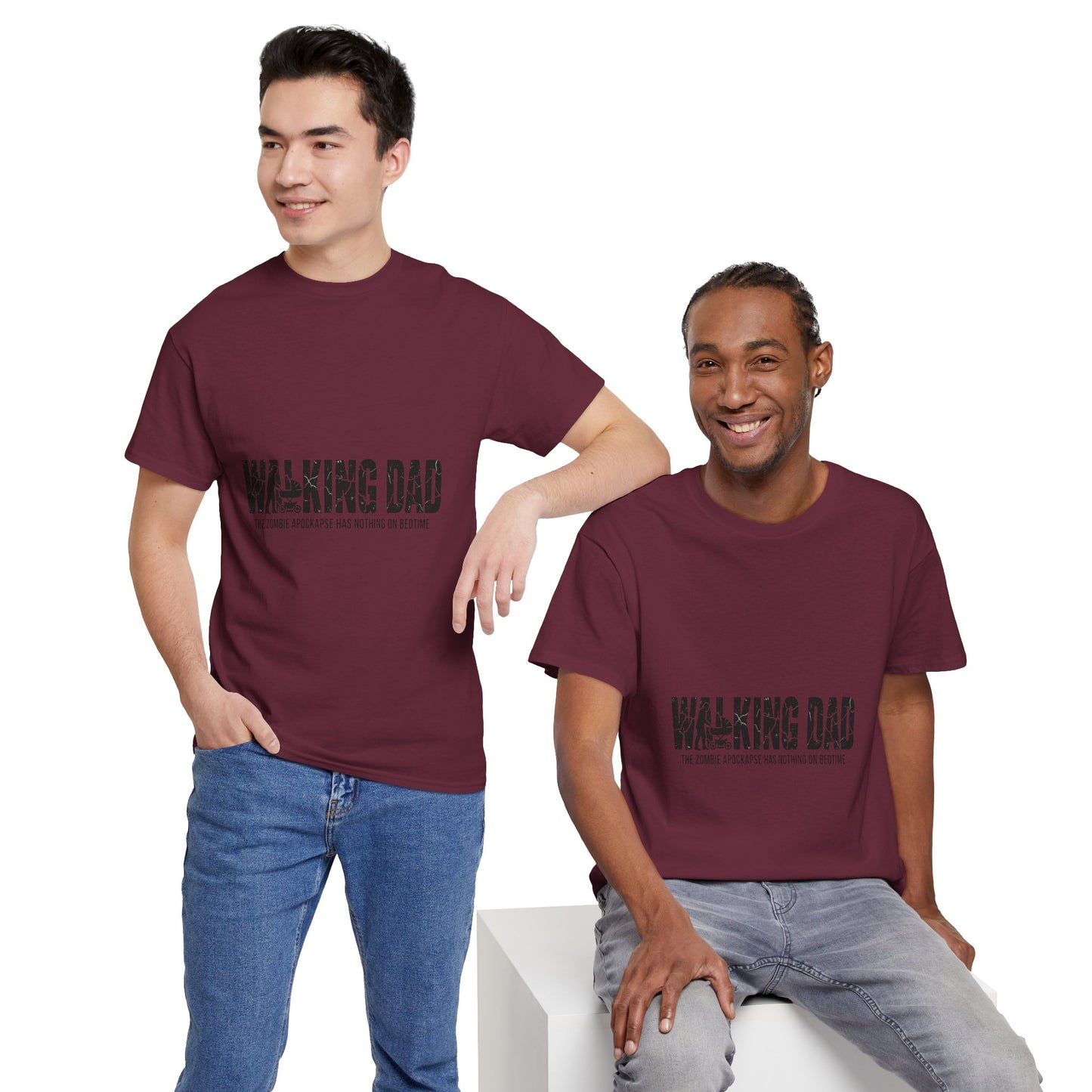 Walking Dead/Dad Funny - Unisex Heavy Cotton Tee for DADs