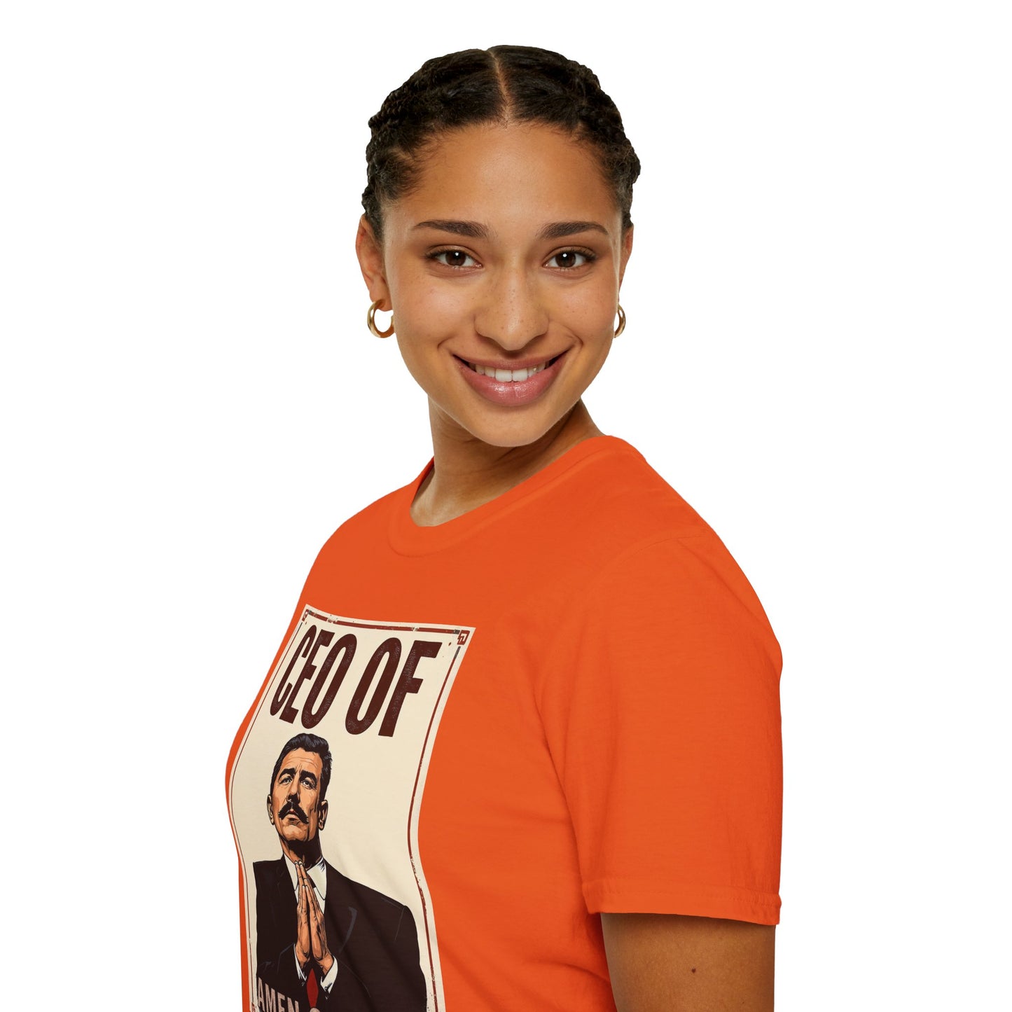 CEO of Amen Corner Unisex T-Shirt, Funny Gift for Men, Graphic Tee, Casual Wear, Unique Humor Shirt