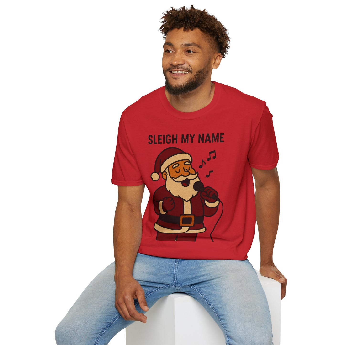 Santa Sleigh My Name Unisex T-Shirt