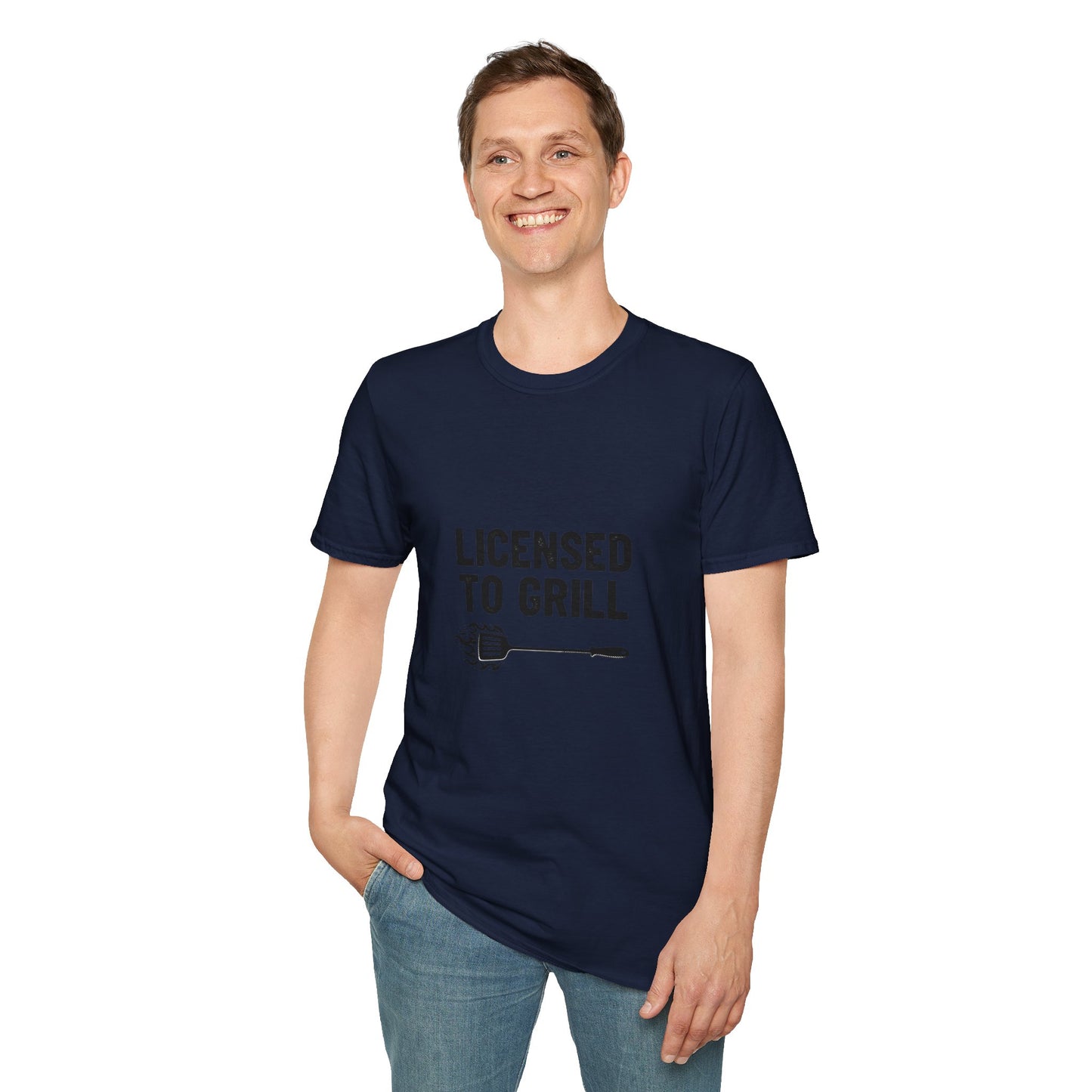 Licensed to Grill Unisex T-Shirt | Funny BBQ Apparel, Grilling Gift, Summer Cookout Top, Foodie Shirt, Outdoor Party Wear