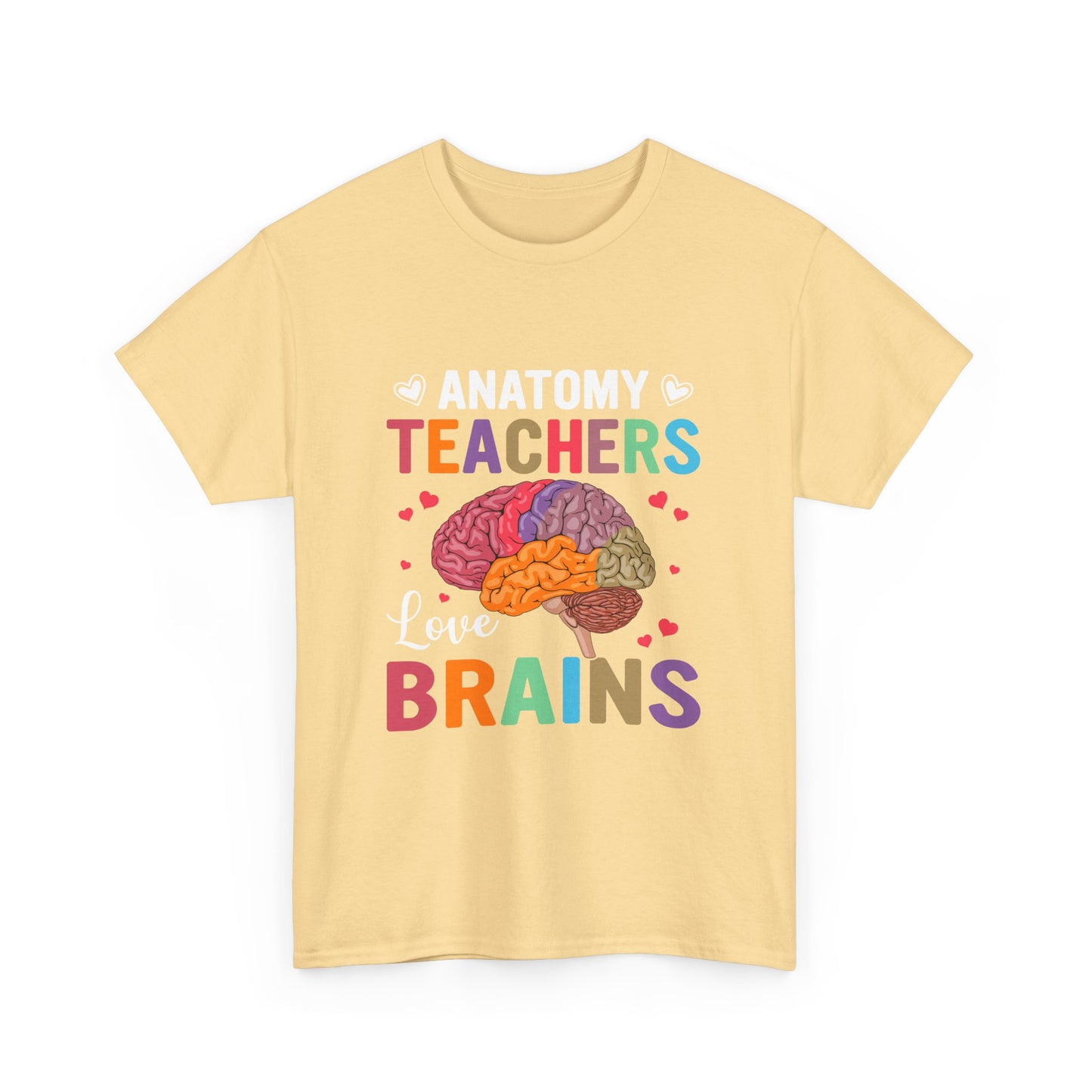 Anatomy Teacher Tee, Unisex Heavy Cotton Shirt, Funny Teacher Gift, Science Teacher Apparel, Classroom Humor Top, Brain Design T-shirt