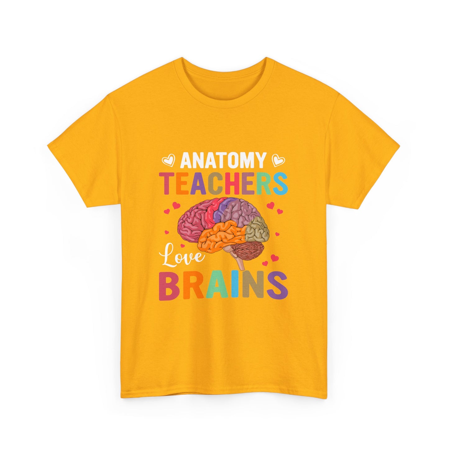 Anatomy Teacher Tee, Unisex Heavy Cotton Shirt, Funny Teacher Gift, Science Teacher Apparel, Classroom Humor Top, Brain Design T-shirt