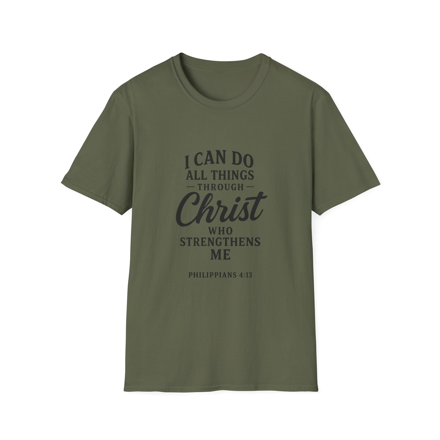 Inspirational Christian T-Shirt, Motivational Tee for Faith, Biblical Quote Apparel, Gift for Believers, Fellowship Event Wear