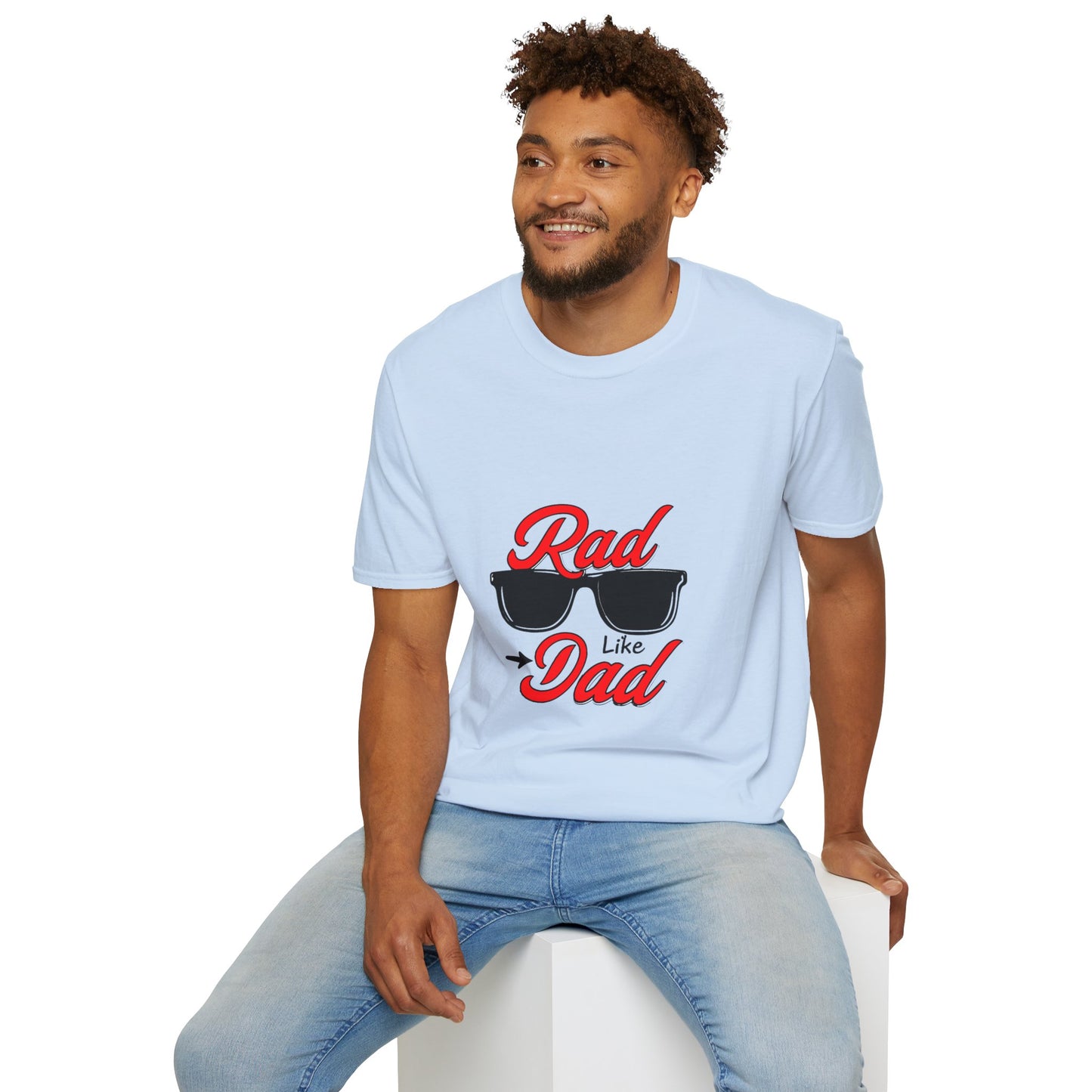 Rad Like Dad Unisex Softstyle T-Shirt, Father's Day Gift, Casual Wear, Gift for Dad, Trendy T-Shirt, Summer Fashion