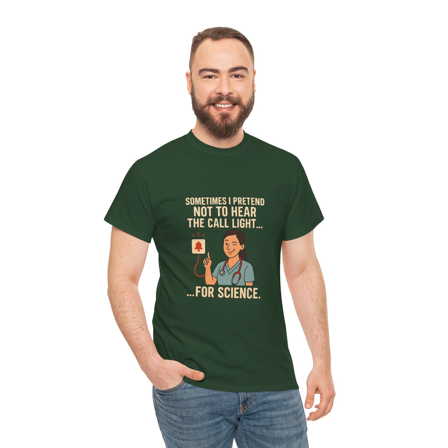 Funny Science Nurse Tee, Unisex Heavy Cotton Tee for Healthcare Workers, Gift for Nurses, Medical Humor Shirt, Nurses Week Apparel
