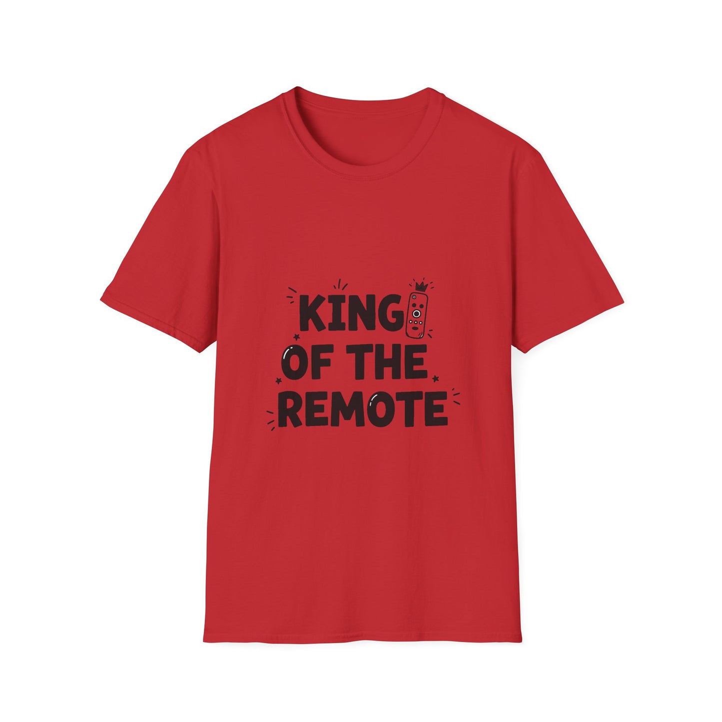 Funny King of the Remote Unisex T-Shirt | Gift for Dads, TV Lovers, Birthday Celebration, Relaxed Fit, Casual Wear