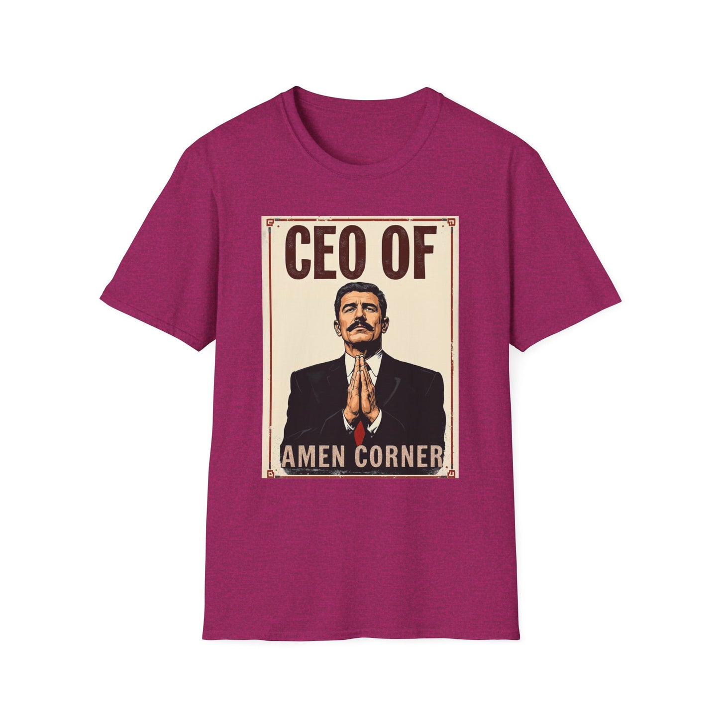 CEO of Amen Corner Unisex T-Shirt, Funny Gift for Men, Graphic Tee, Casual Wear, Unique Humor Shirt