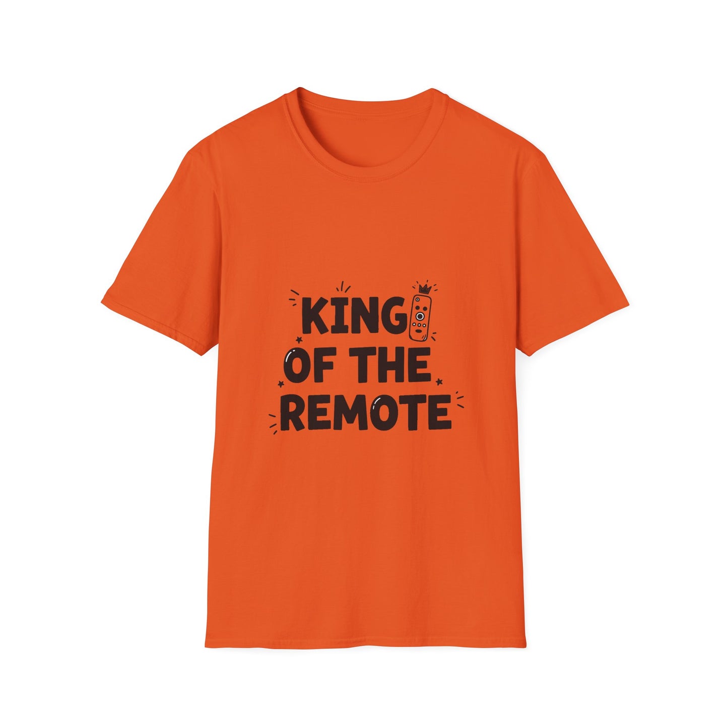 Funny King of the Remote Unisex T-Shirt | Gift for Dads, TV Lovers, Birthday Celebration, Relaxed Fit, Casual Wear