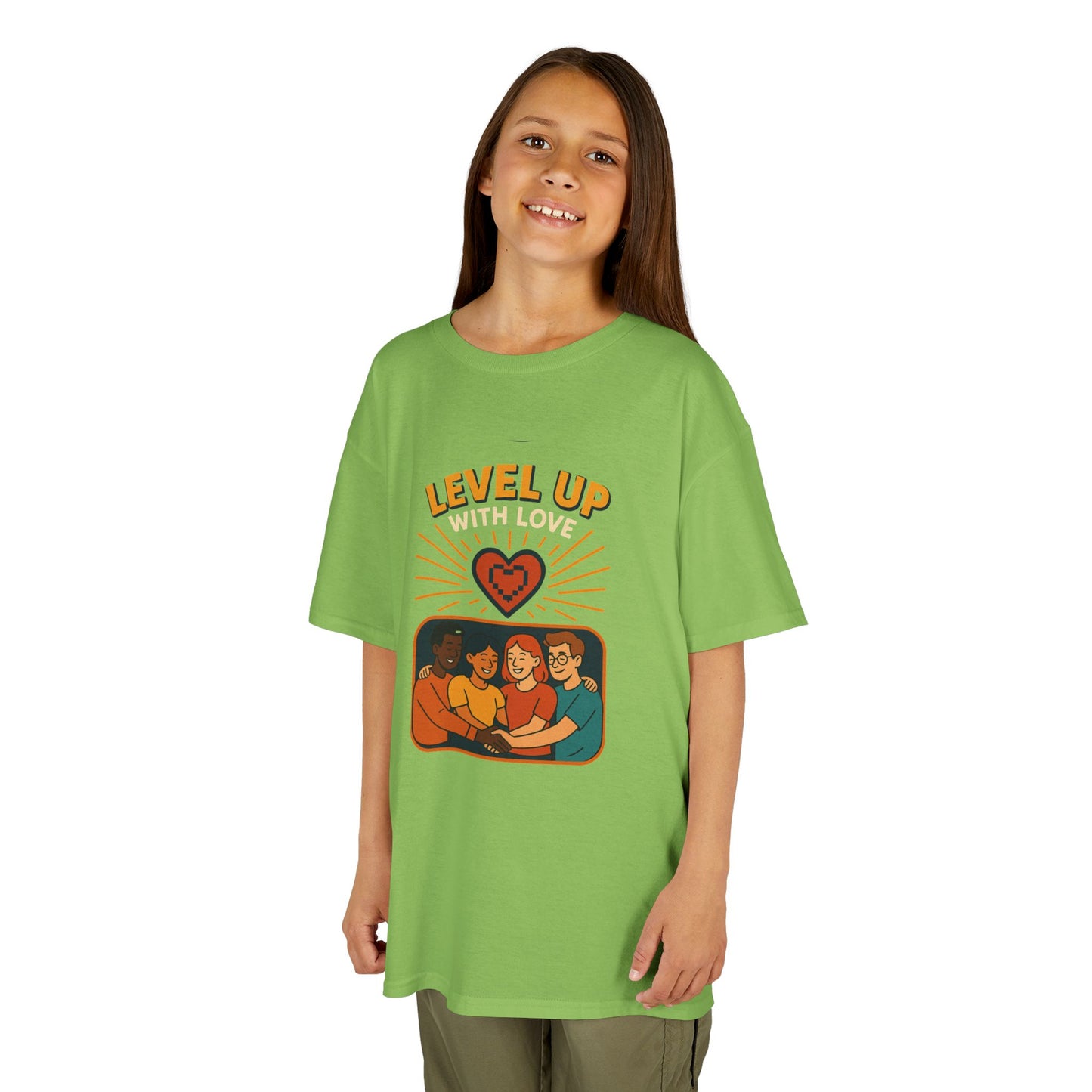 Christian Level Up Kids Tee | Fun Graphic T-Shirt for Play, Gift for Kids, Birthday Party, Family Gatherings, Casual Wear