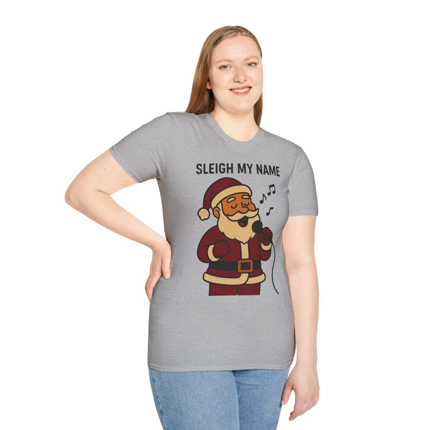 Santa Sleigh My Name Unisex T-Shirt