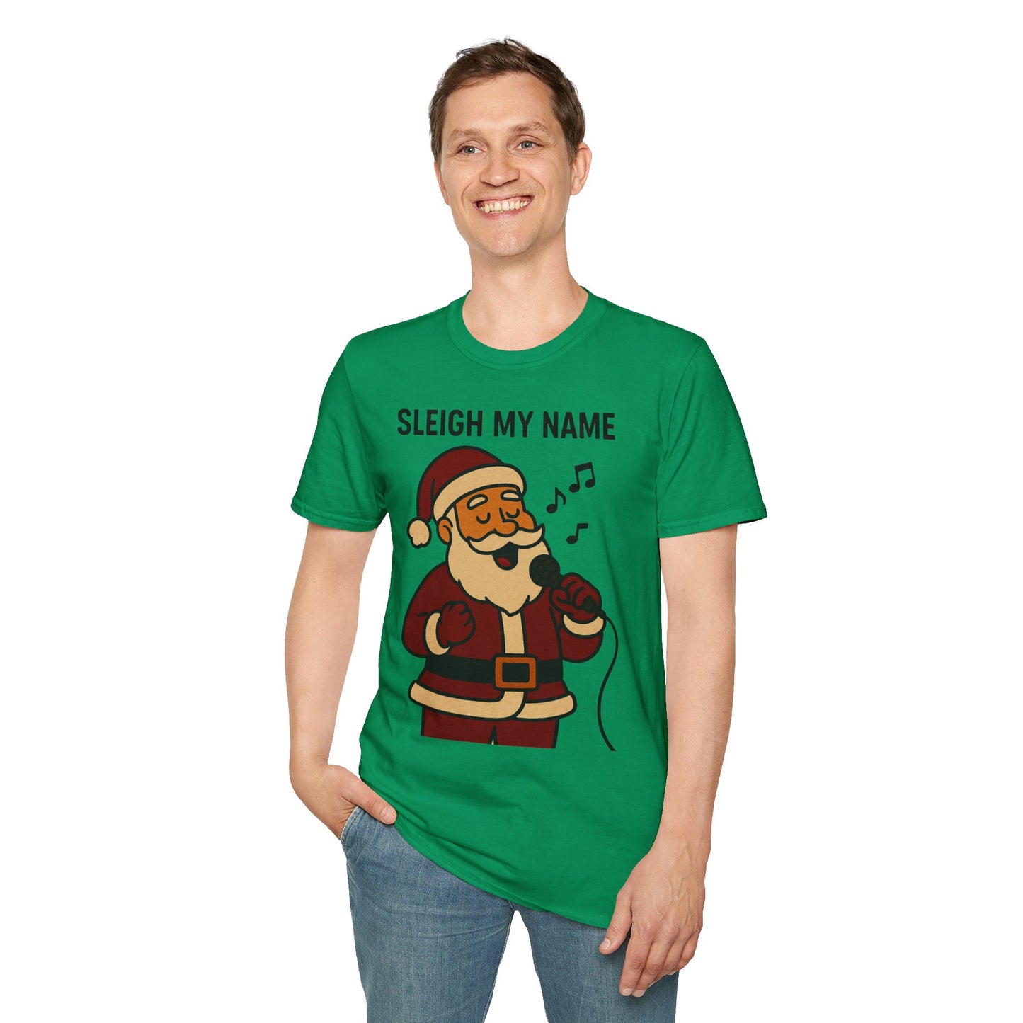 Santa Sleigh My Name Unisex T-Shirt