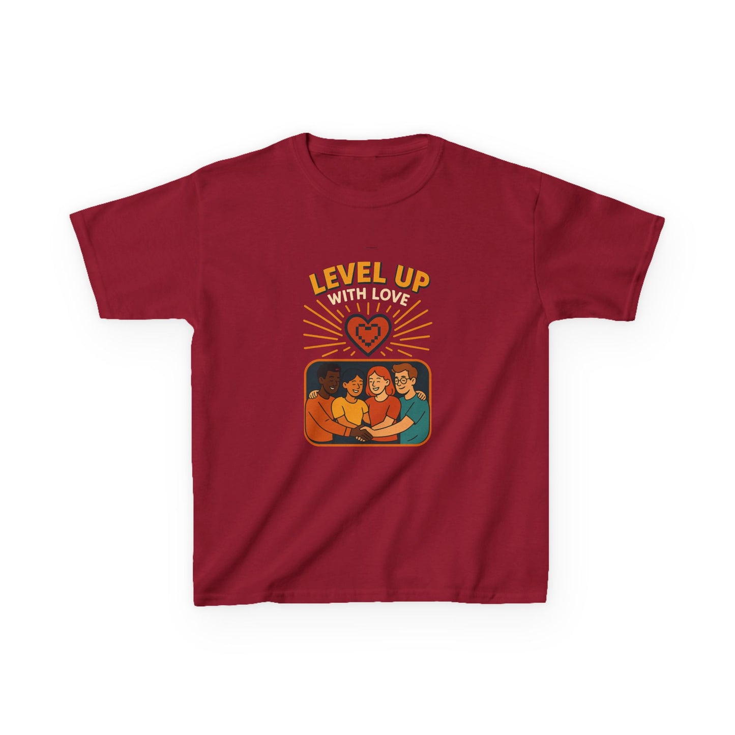 Christian Level Up Kids Tee | Fun Graphic T-Shirt for Play, Gift for Kids, Birthday Party, Family Gatherings, Casual Wear