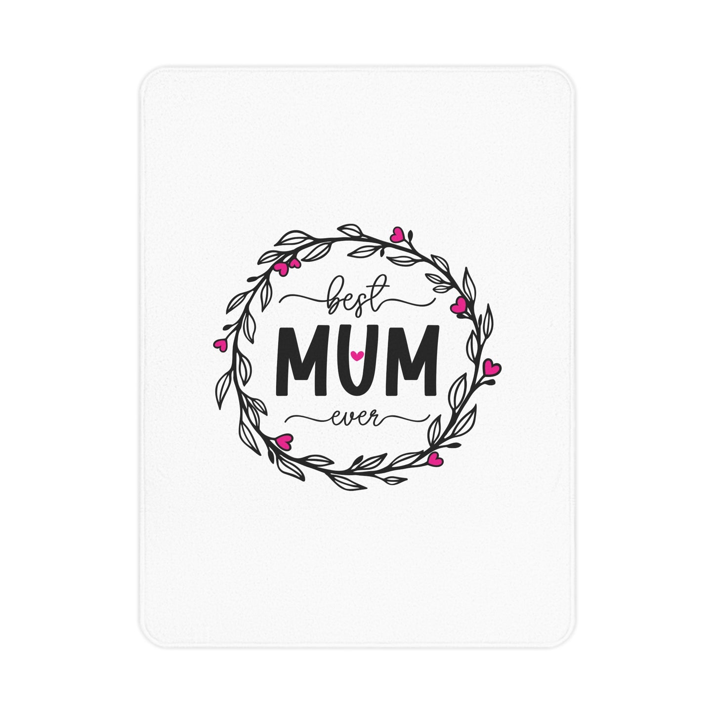 Best Mum Ever Toddler Blanket, Baby Shower Gift, Nursery Decor, Personalized Kids Blanket, Mother's Day Present, Cozy Toddler Gift