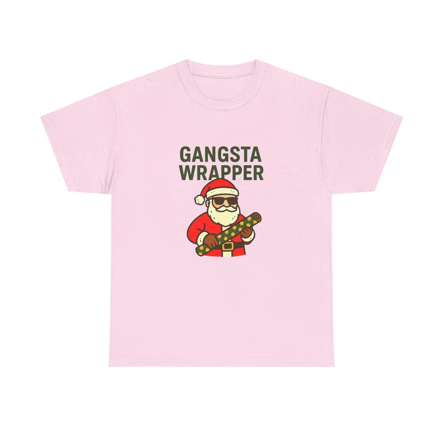 Gangsta Wrapper Unisex Cotton Tee - Fun Holiday T-Shirt for Christmas Celebrations