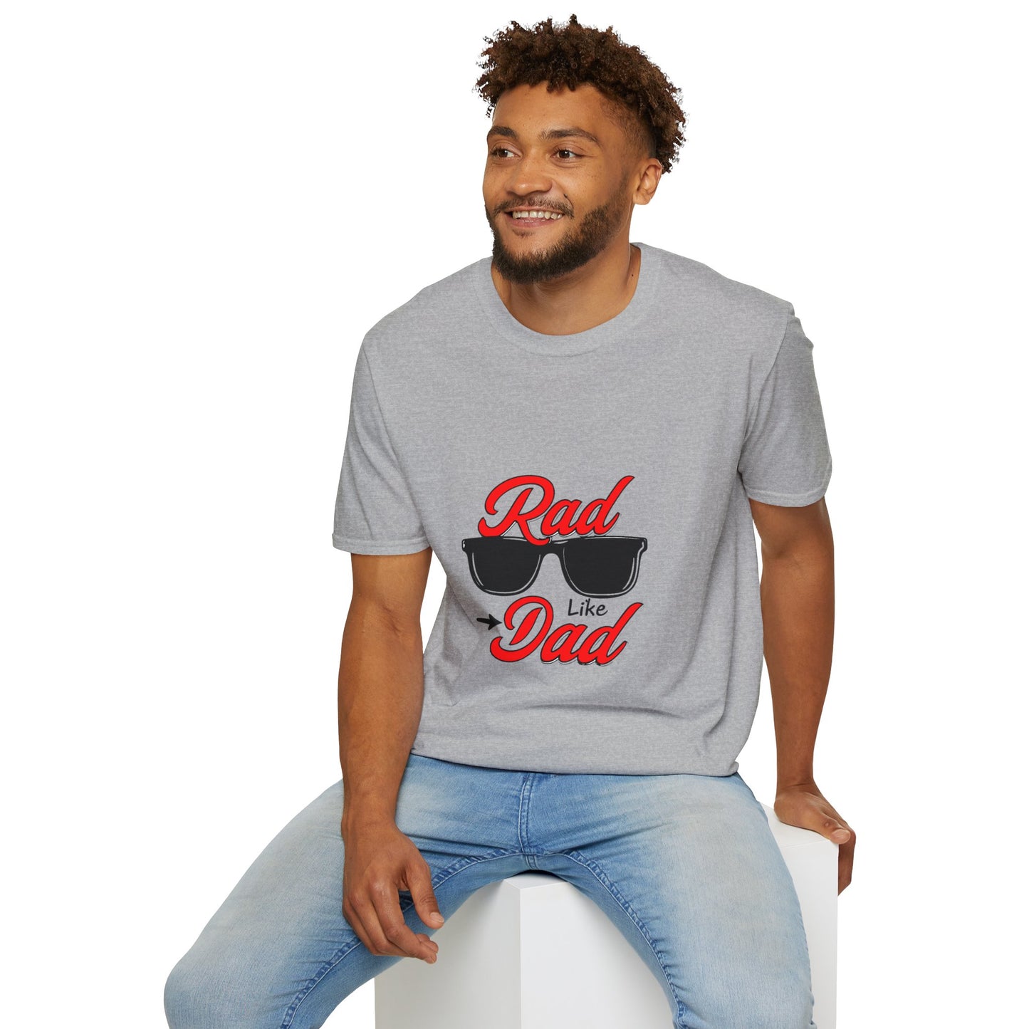 Rad Like Dad Unisex Softstyle T-Shirt, Father's Day Gift, Casual Wear, Gift for Dad, Trendy T-Shirt, Summer Fashion