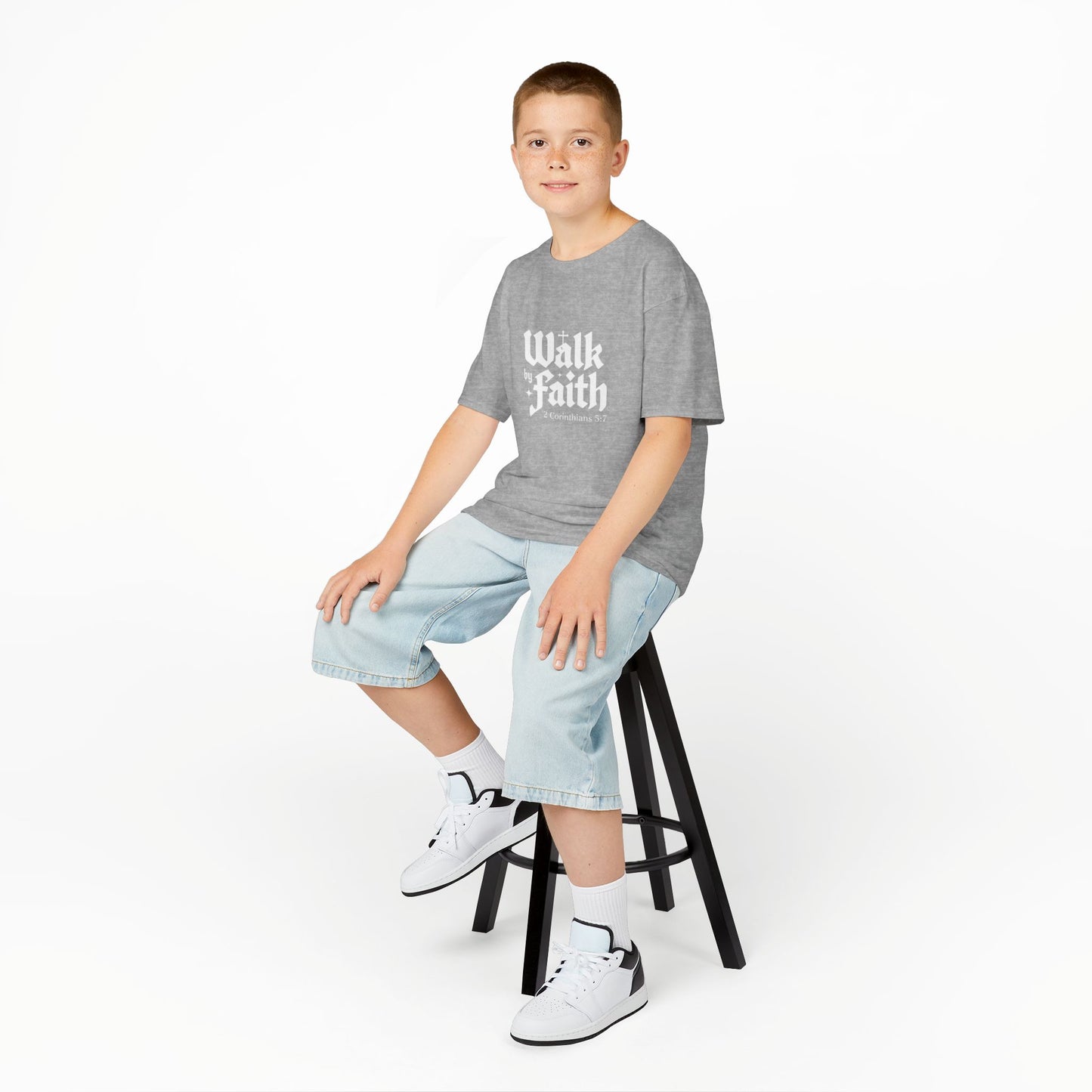 Kids Faith-Inspired Tee, Inspirational Kids Shirt, Religious T-Shirt for Kids, Christian Youth Apparel, Biblical Quote Tee
