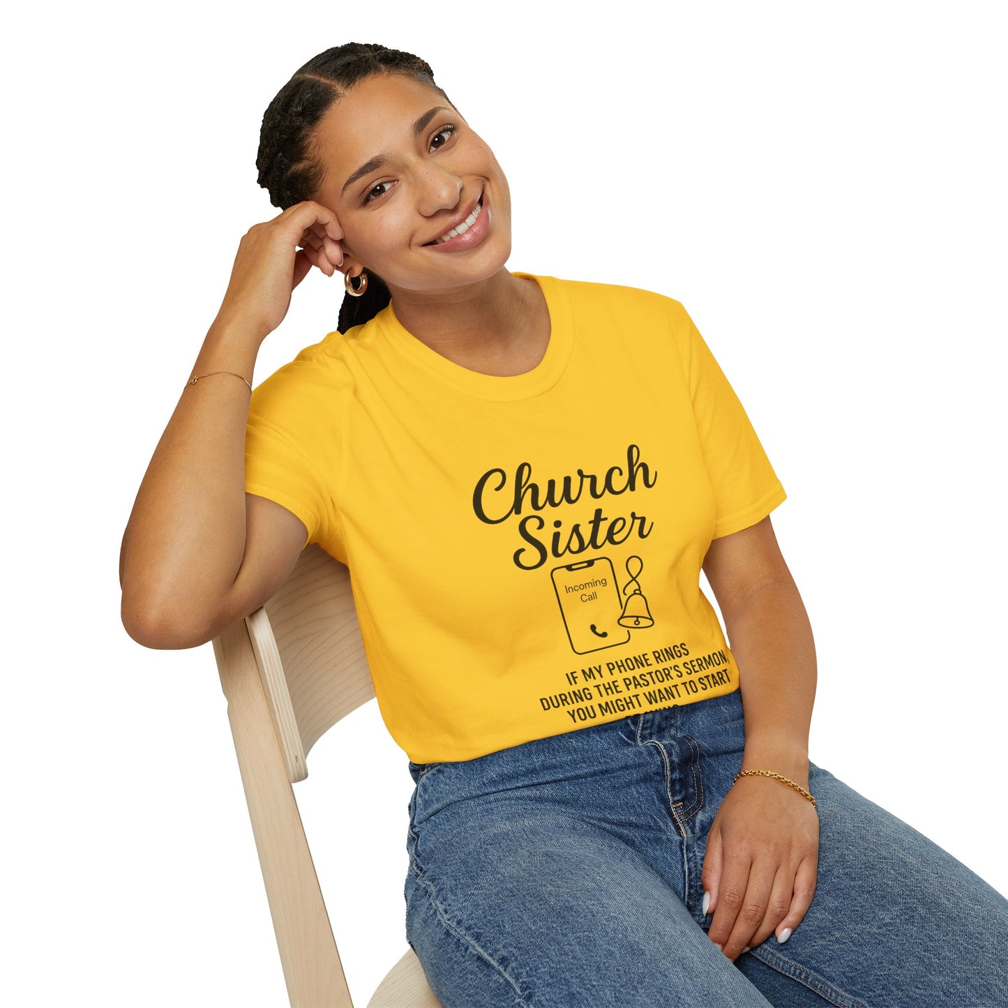 Church Sister T-Shirt | Funny Christian Tee, Church Apparel, Gifts for Churchgoers, Unisex T-Shirt, Religious Humor Shirt