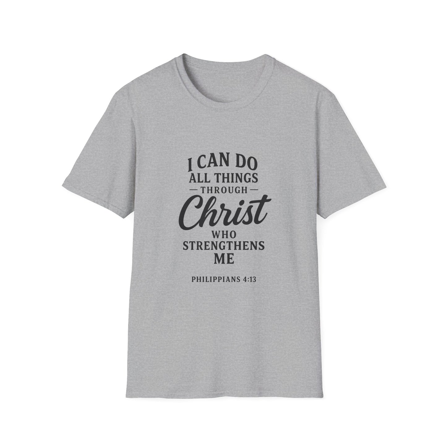 Inspirational Christian T-Shirt, Motivational Tee for Faith, Biblical Quote Apparel, Gift for Believers, Fellowship Event Wear