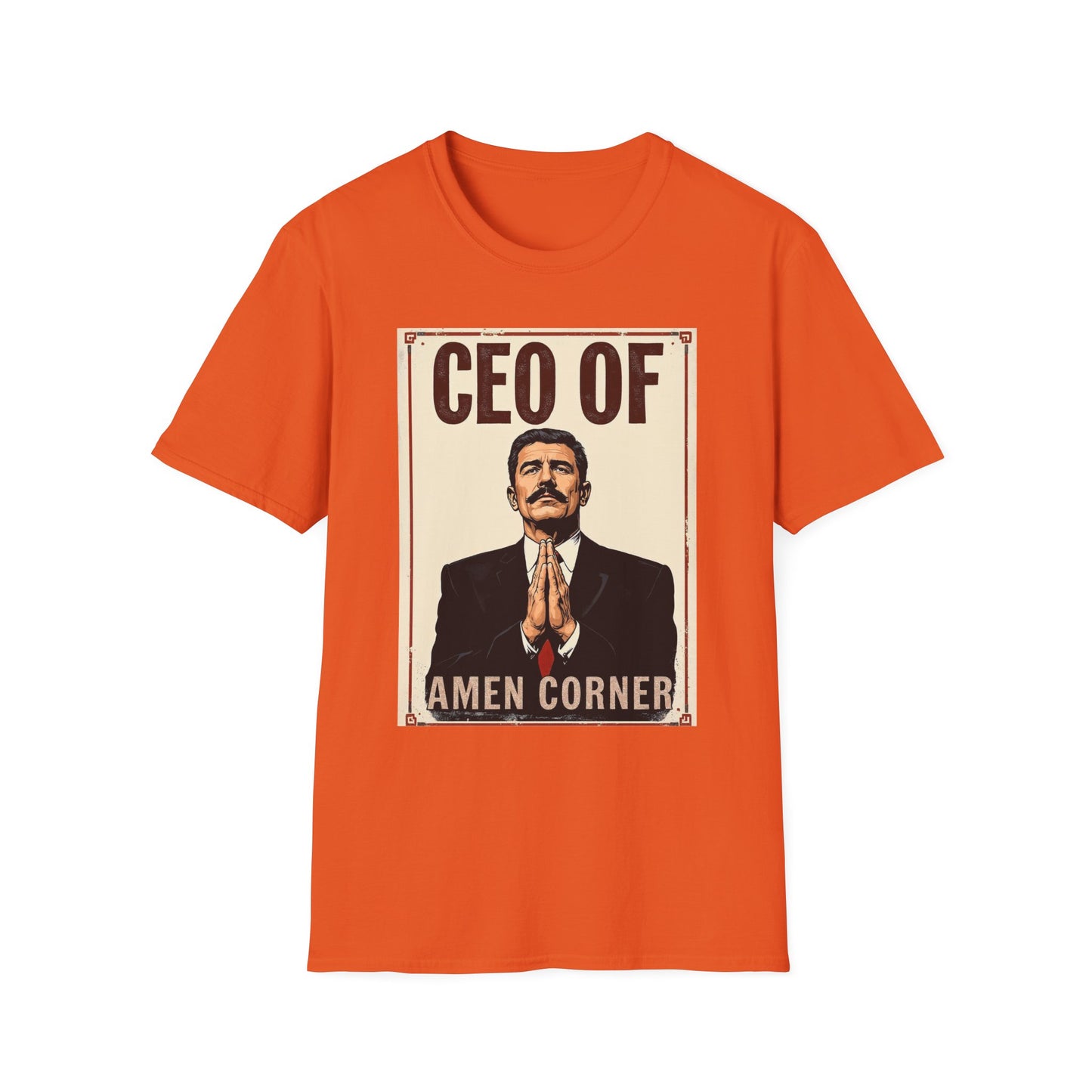 CEO of Amen Corner Unisex T-Shirt, Funny Gift for Men, Graphic Tee, Casual Wear, Unique Humor Shirt