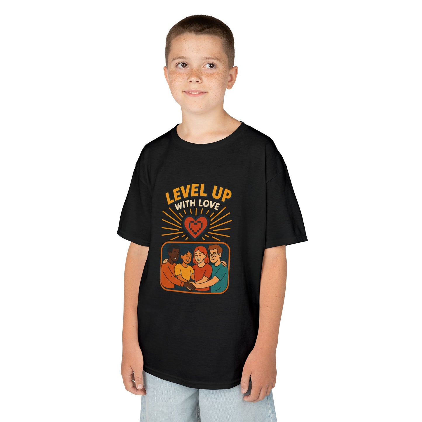 Christian Level Up Kids Tee | Fun Graphic T-Shirt for Play, Gift for Kids, Birthday Party, Family Gatherings, Casual Wear