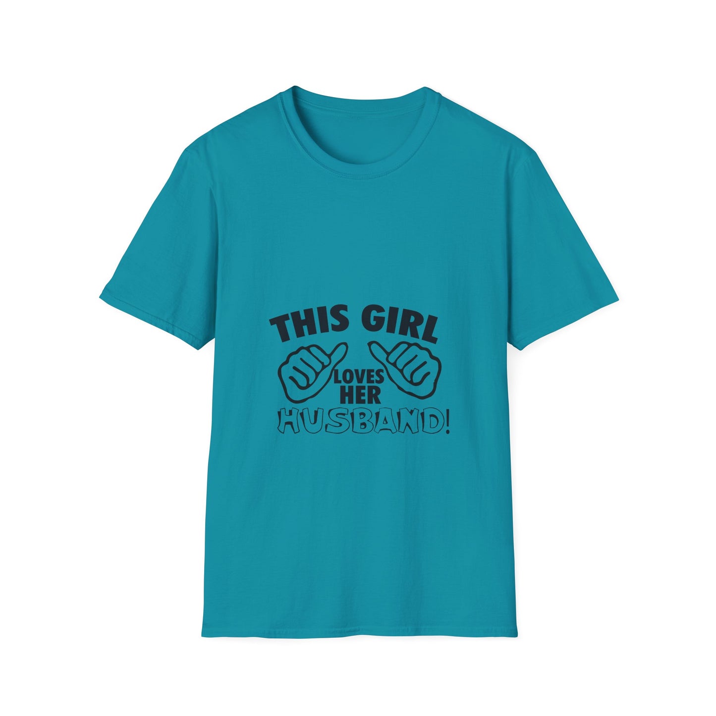 This Girl Loves Her Husbands Unisex T-Shirt - Funny Gift for Wives, Casual Wear, Family Reunion, Humorous Tee, Unique Summer Outfit
